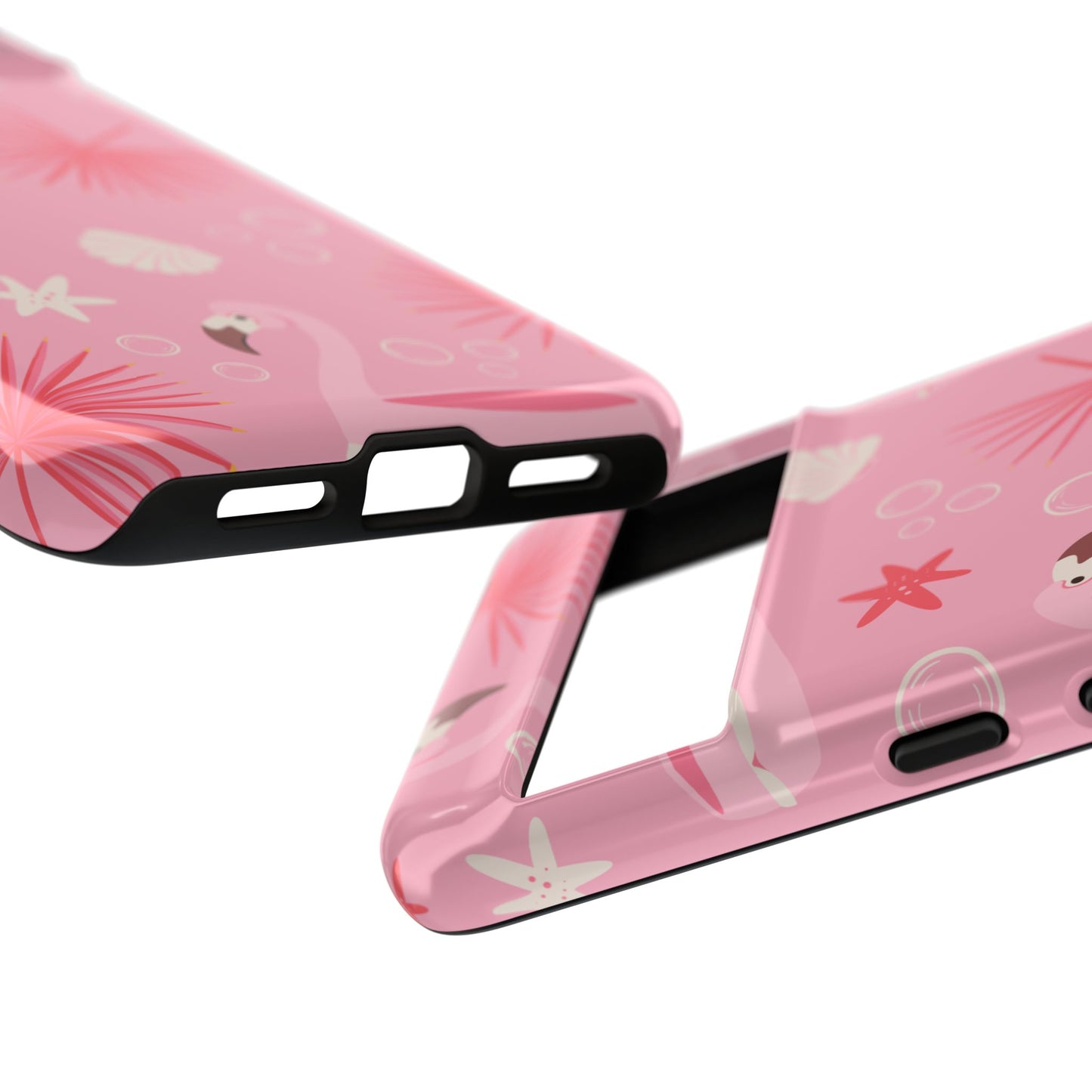 Tough Cases: Tropical Flamingo Phone Case for Summer Vibes