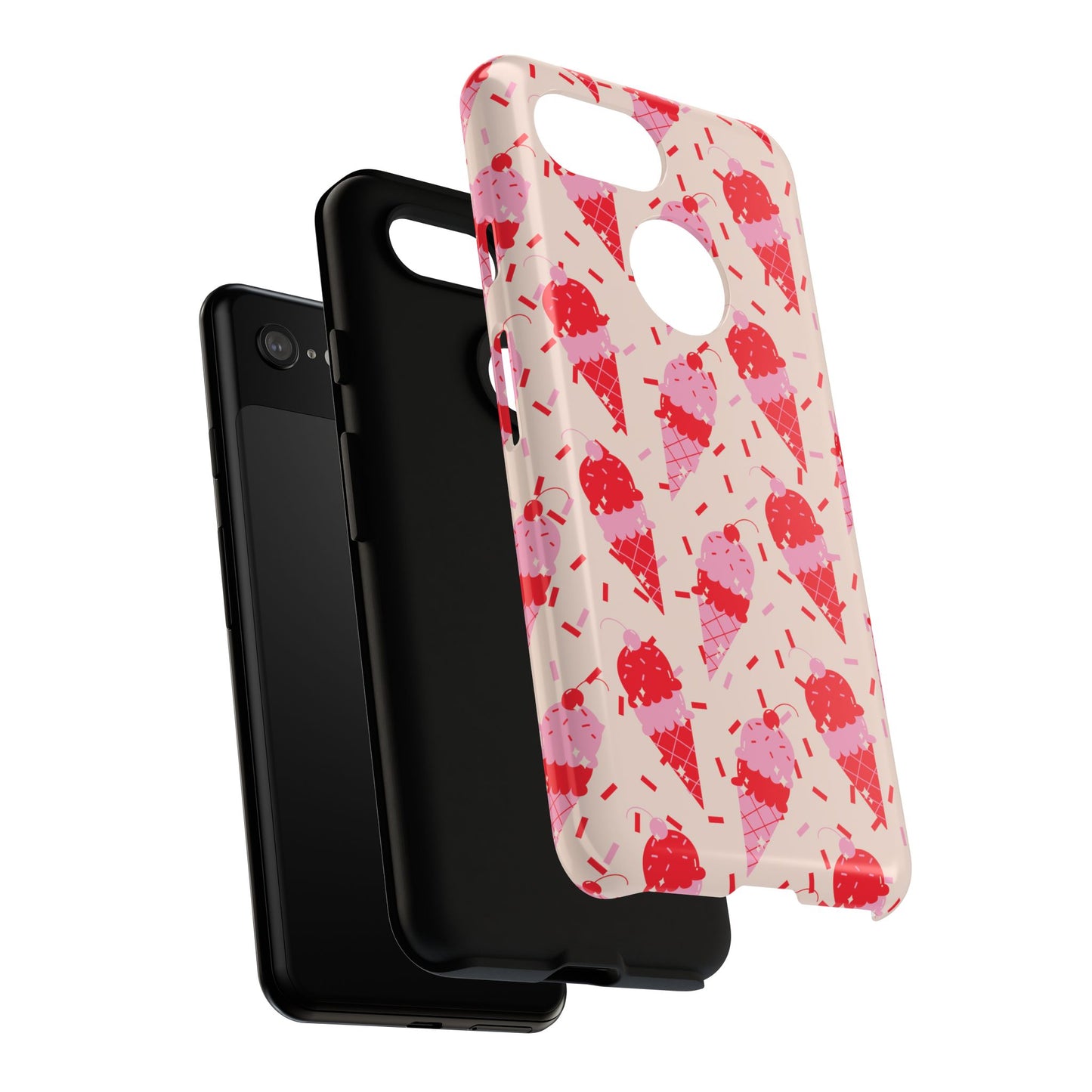 Ice Cream Phone Case - Cute Tough Cases for Ice Cream Lovers, Fun Summer Accessory, Birthday Gift, Colorful iPhone Cover