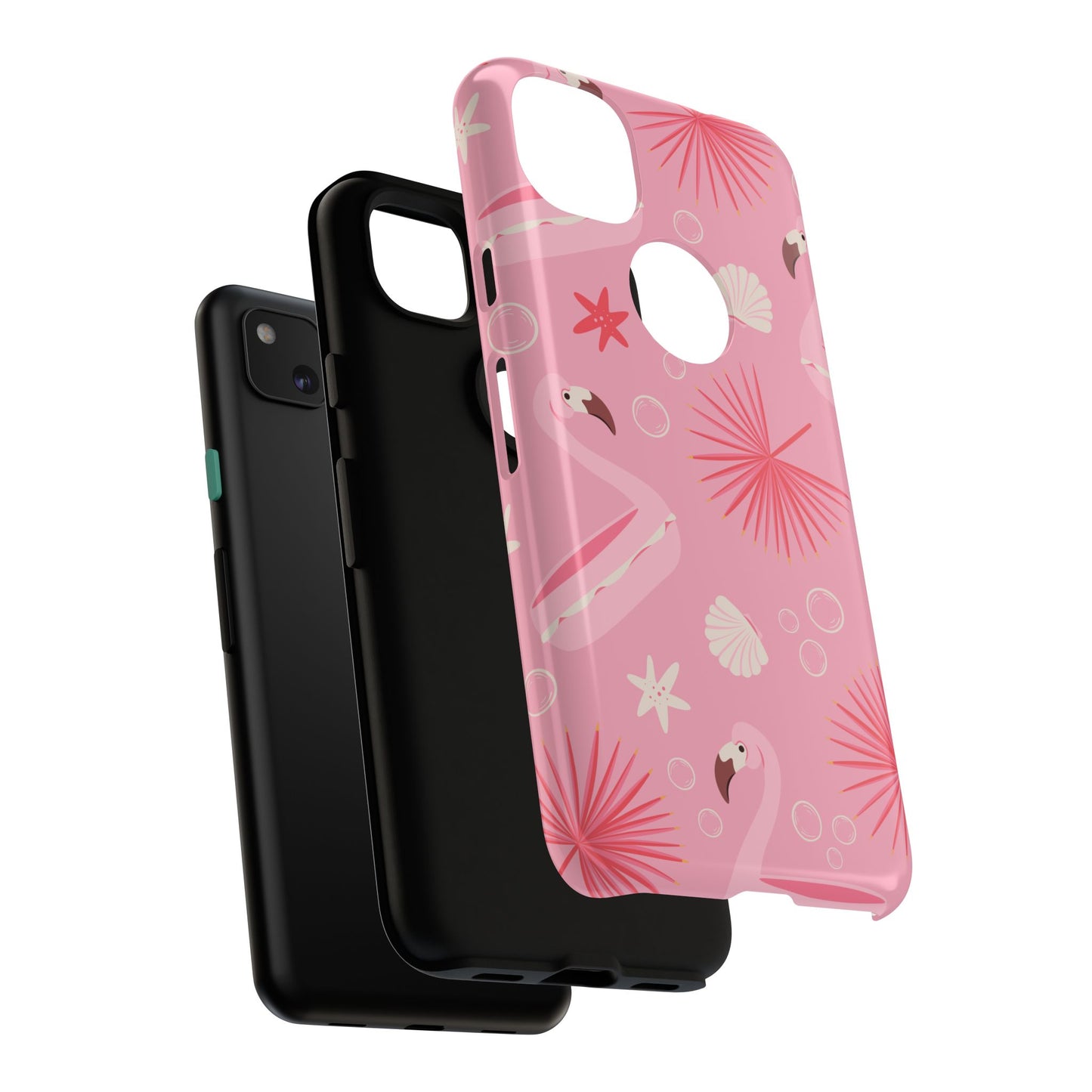 Tough Cases: Tropical Flamingo Phone Case for Summer Vibes