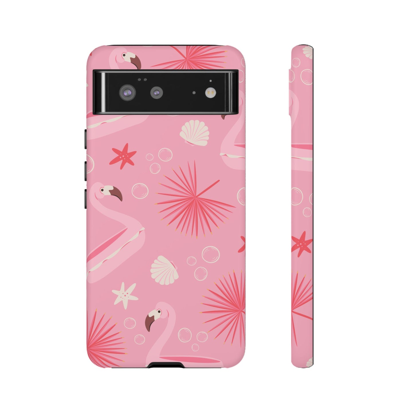 Tough Cases: Tropical Flamingo Phone Case for Summer Vibes