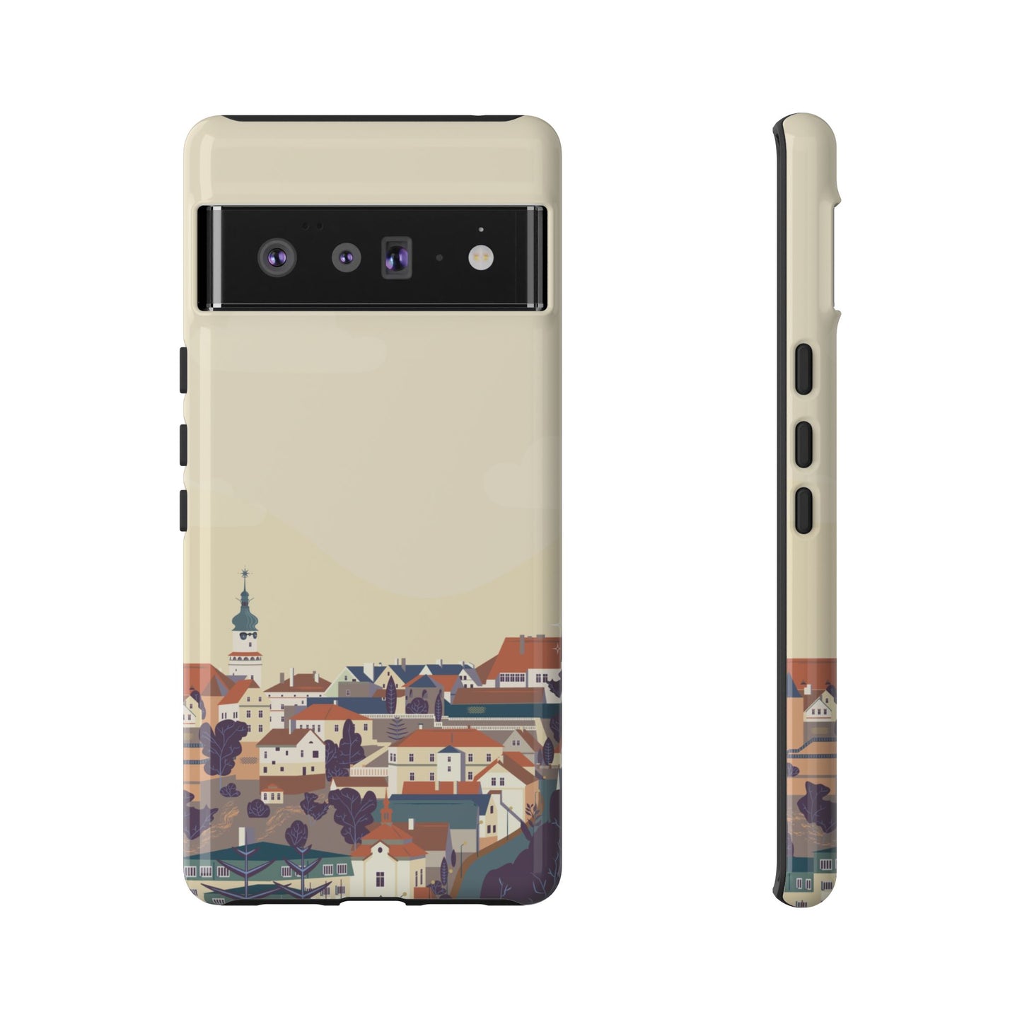 Artistic Phone Case - Charming Village Design