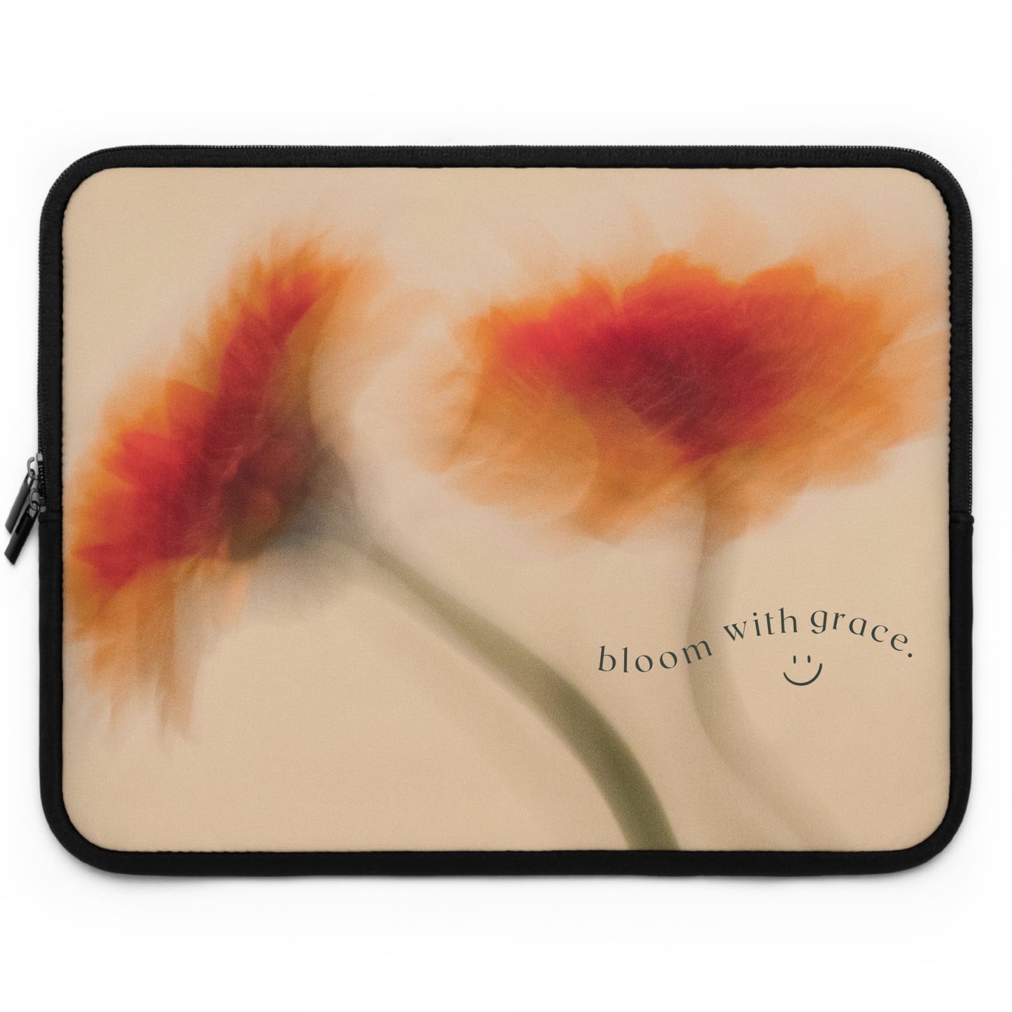 Bloom with Grace Laptop Sleeve - Elegant Floral Design, Perfect for Students & Professionals