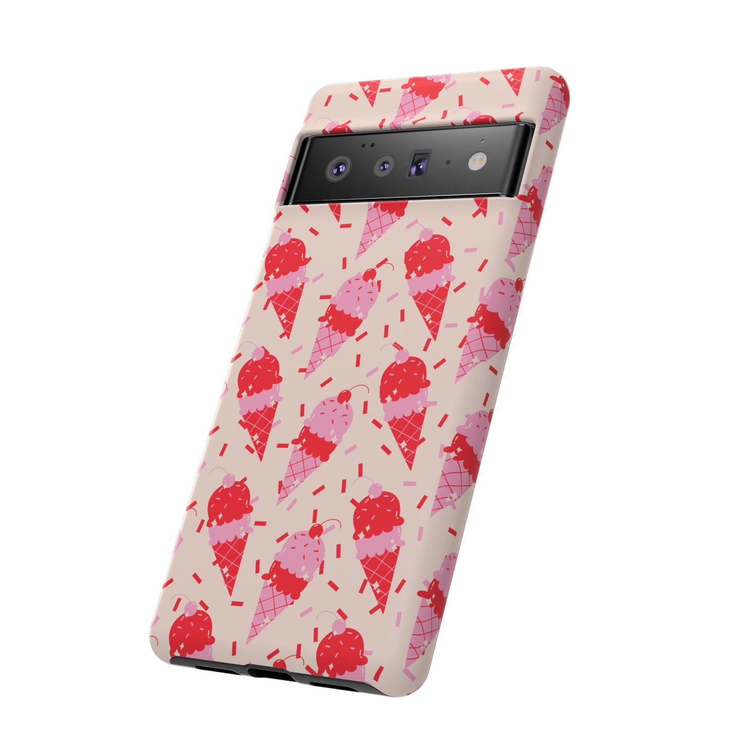 Ice Cream Phone Case - Cute Tough Cases for Ice Cream Lovers, Fun Summer Accessory, Birthday Gift, Colorful iPhone Cover