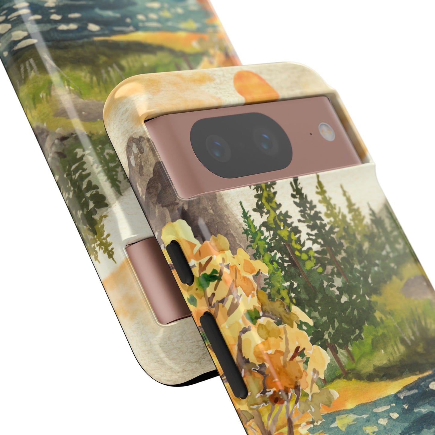 Artistic Phone Case with Ducks and Nature Scene
