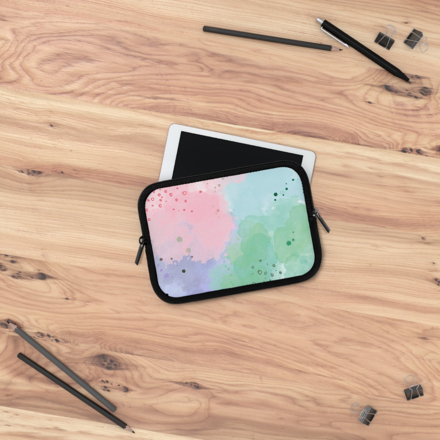 Abstract Watercolor Laptop Sleeve – Colorful and Stylish Protection