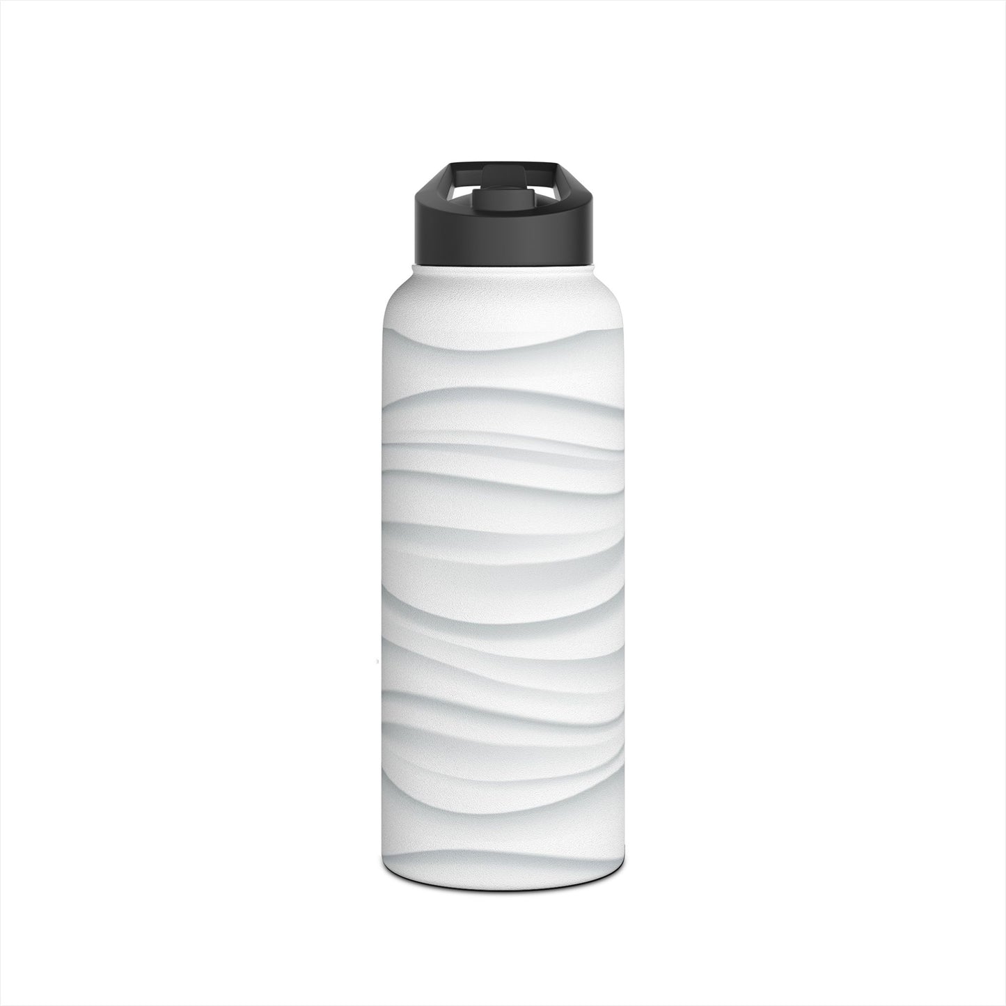 Stylish Stainless Steel Water Bottle - Wave Design