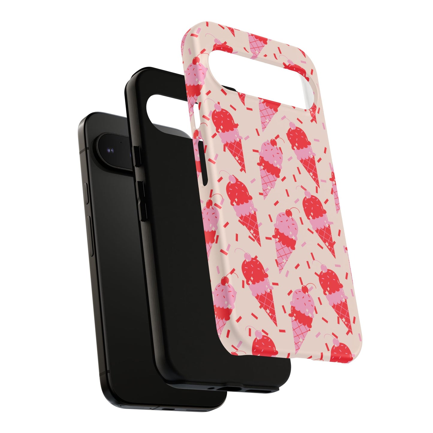 Ice Cream Phone Case - Cute Tough Cases for Ice Cream Lovers, Fun Summer Accessory, Birthday Gift, Colorful iPhone Cover