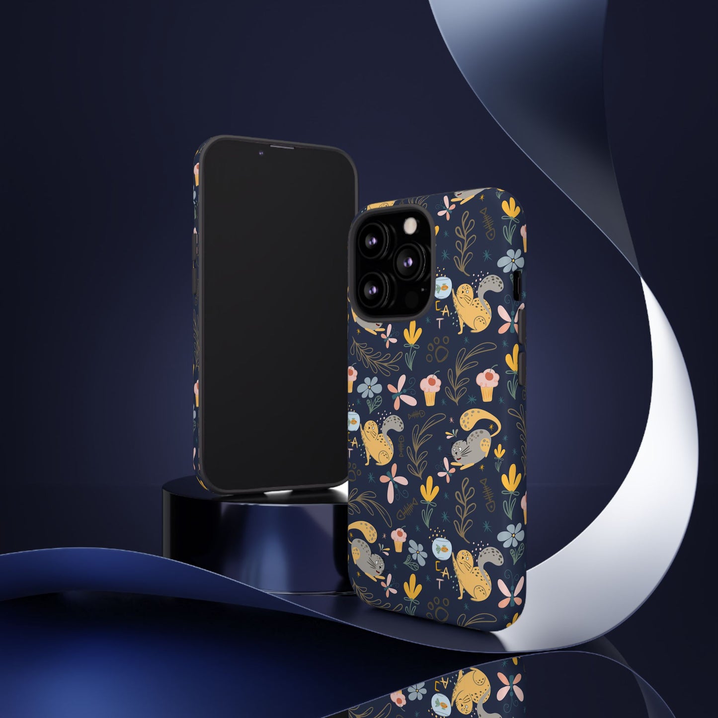 Cat-Themed Tough Phone Case - Tough Case For Stylish Protection