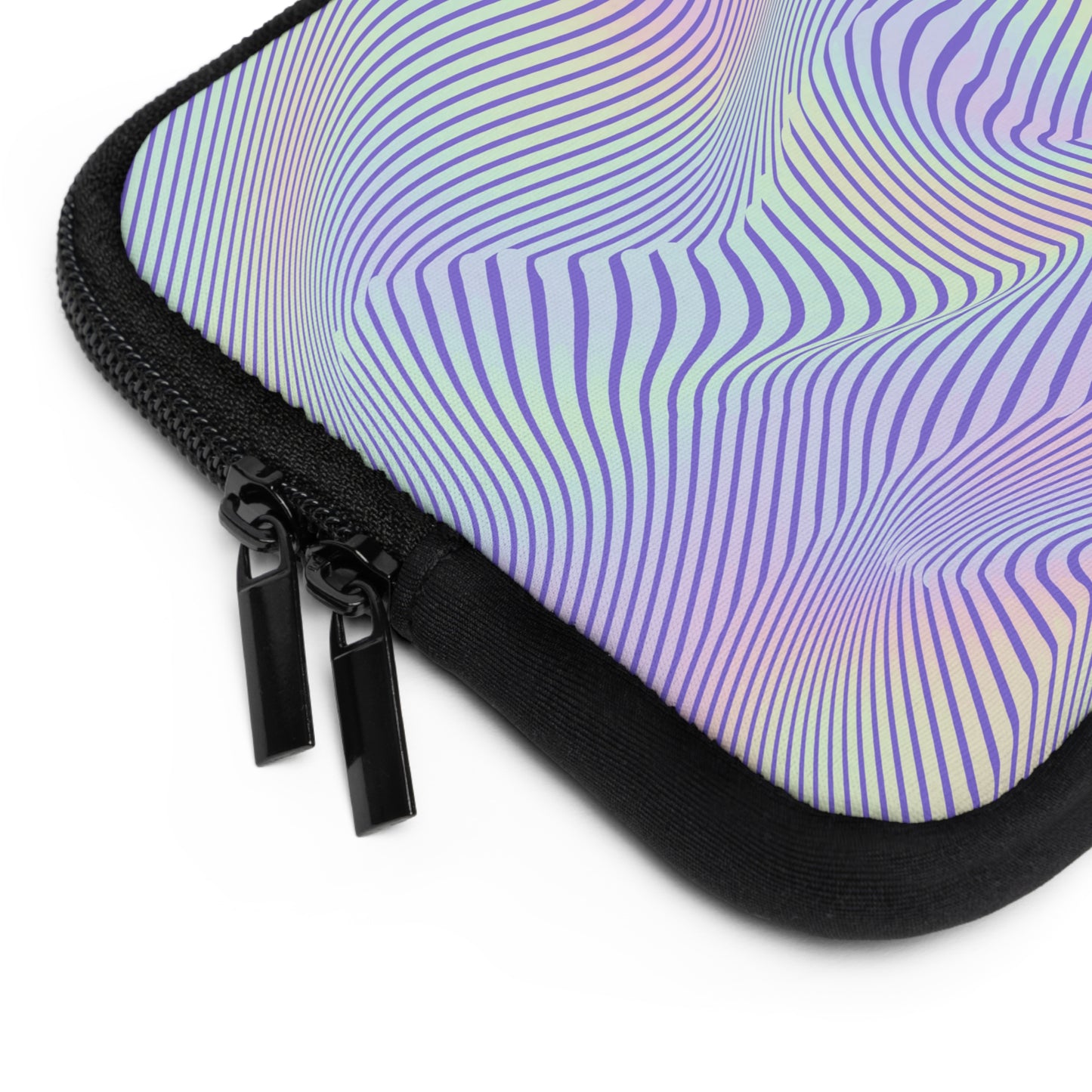 Abstract Waves Laptop Sleeve - Colorful Protective Case for Students & Professionals