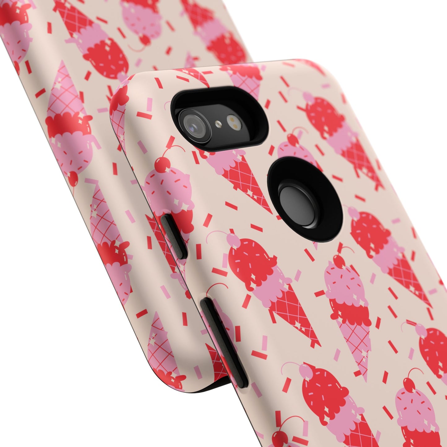 Ice Cream Phone Case - Cute Tough Cases for Ice Cream Lovers, Fun Summer Accessory, Birthday Gift, Colorful iPhone Cover