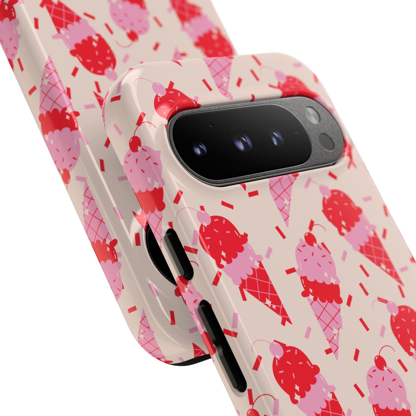 Ice Cream Phone Case - Cute Tough Cases for Ice Cream Lovers, Fun Summer Accessory, Birthday Gift, Colorful iPhone Cover