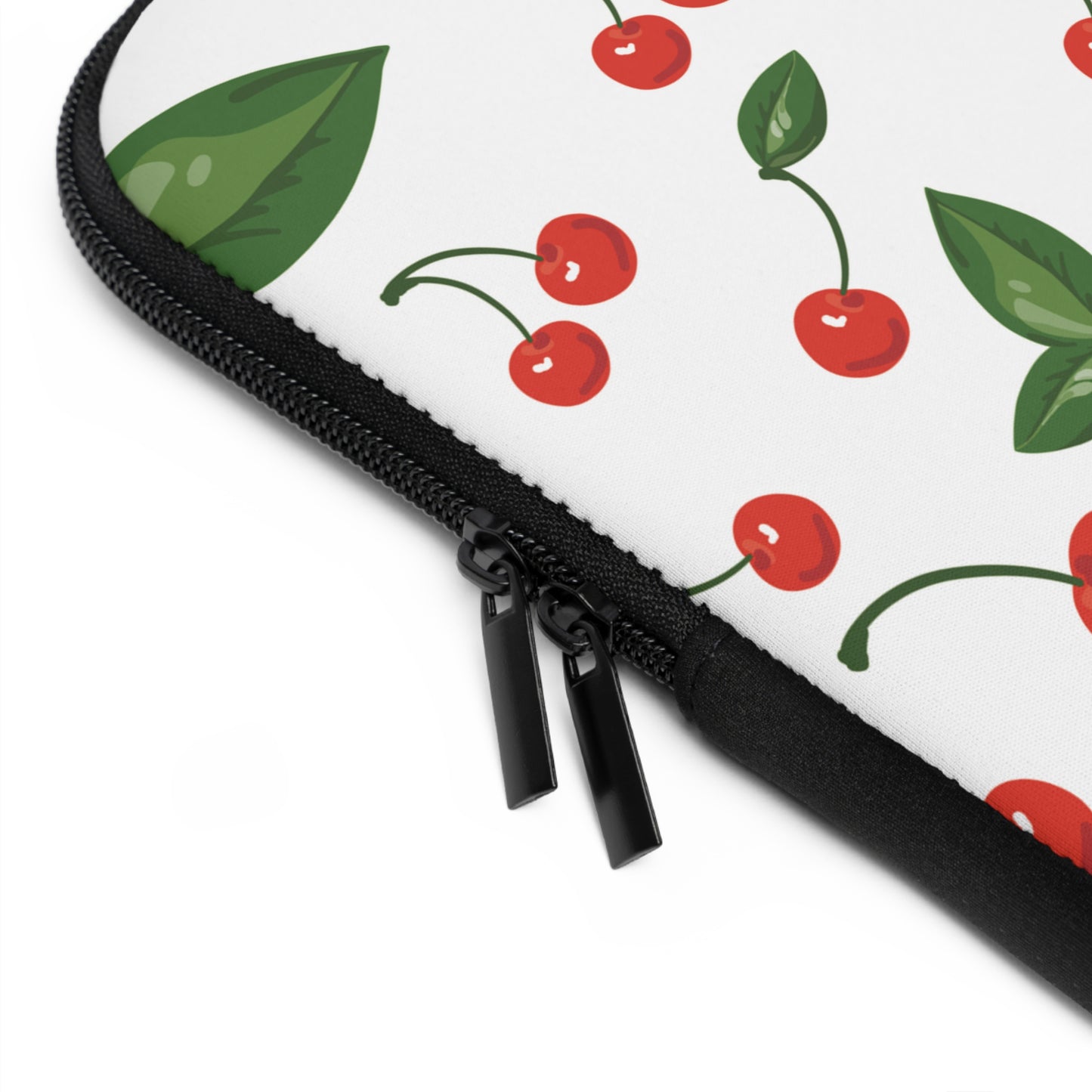 Cherry Blossom Laptop Sleeve, Cute Laptop Case, Cherry Print Bag, Computer Sleeve, Sweet Gift for Students, Floral Tech Accessory