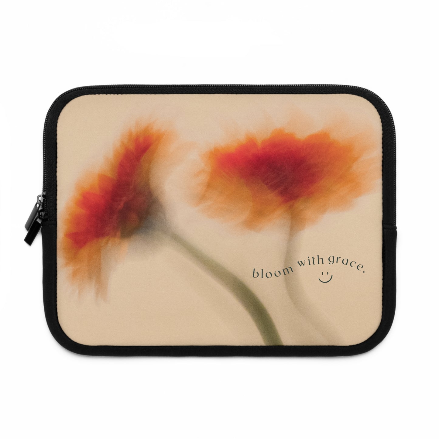 Bloom with Grace Laptop Sleeve - Elegant Floral Design, Perfect for Students & Professionals