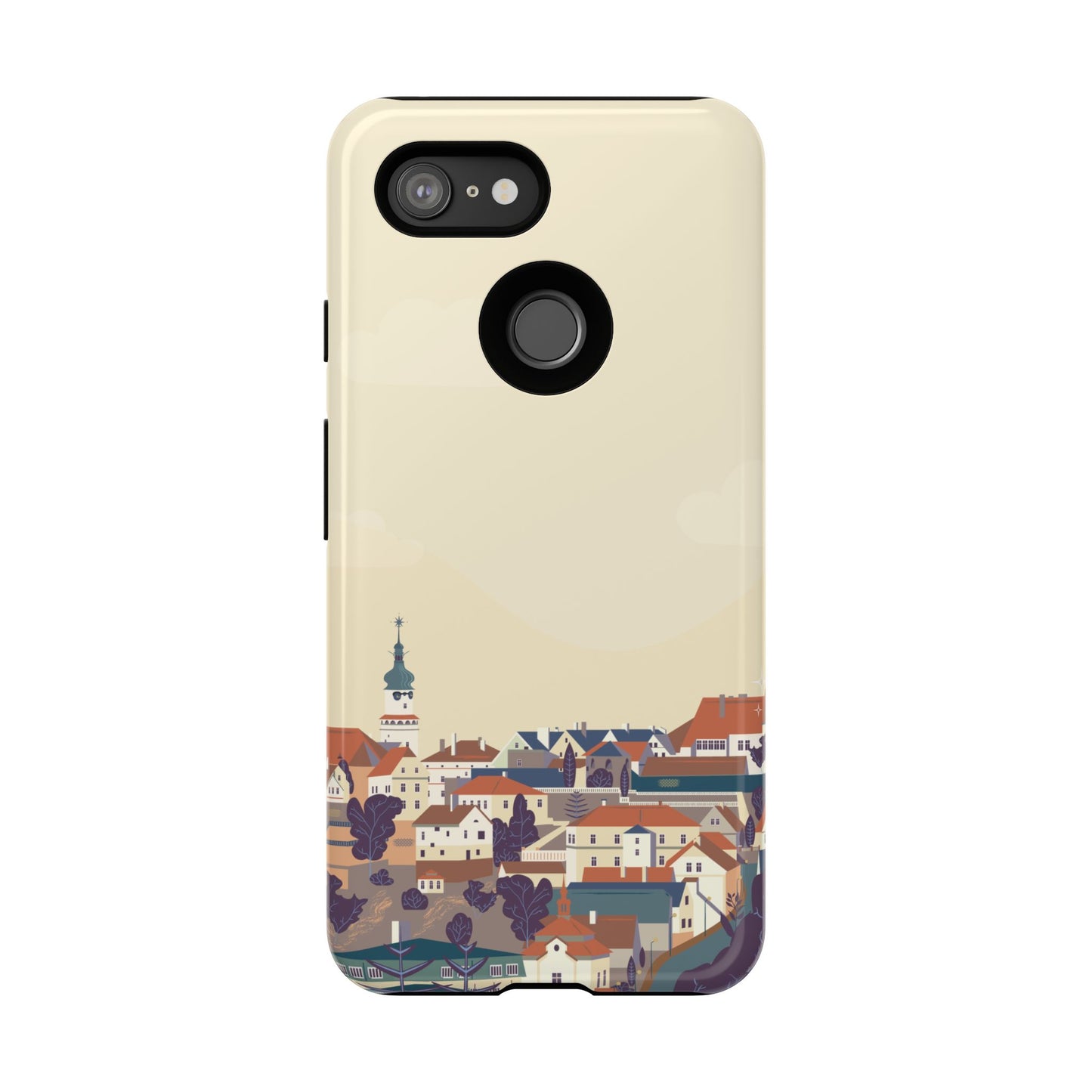 Artistic Phone Case - Charming Village Design