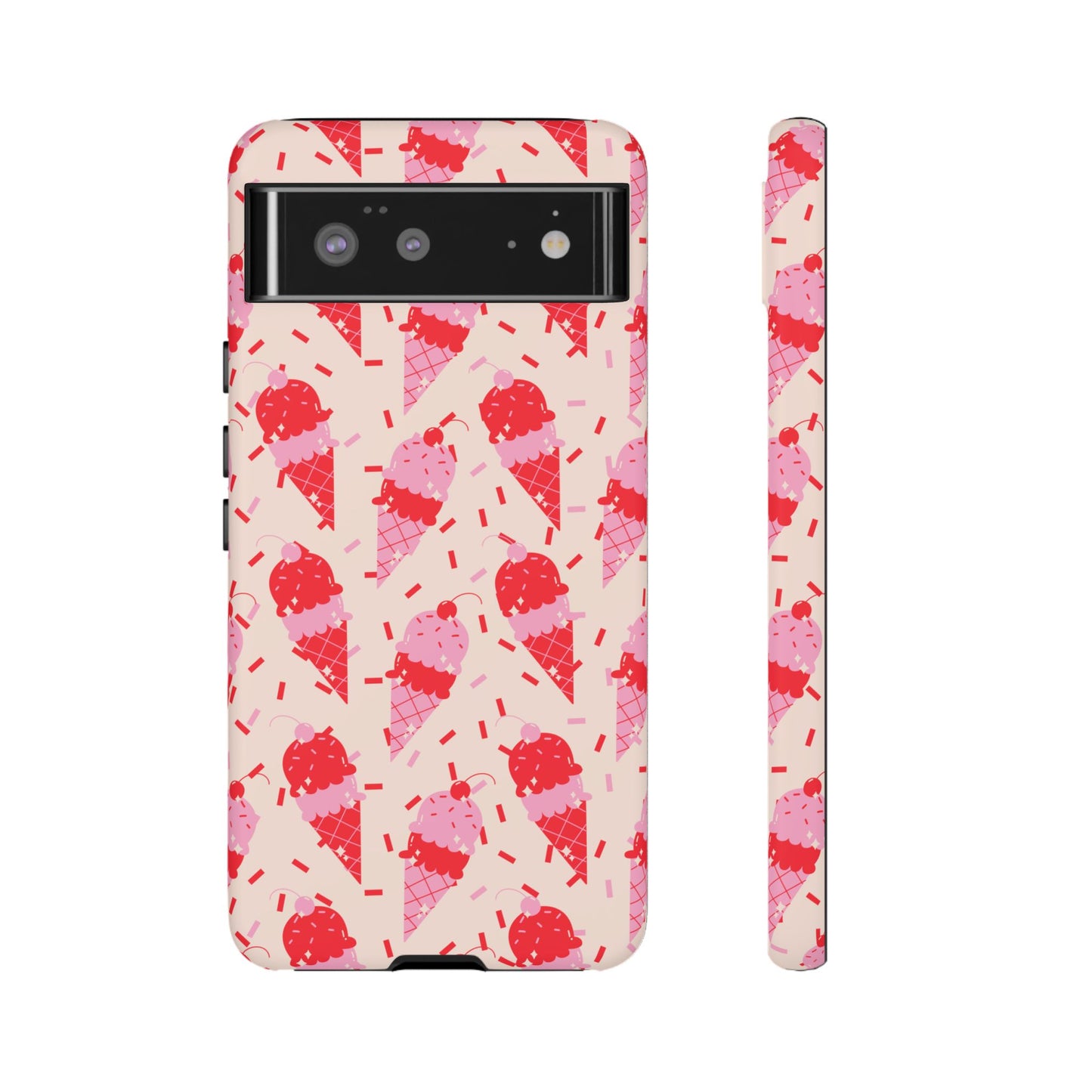 Ice Cream Phone Case - Cute Tough Cases for Ice Cream Lovers, Fun Summer Accessory, Birthday Gift, Colorful iPhone Cover