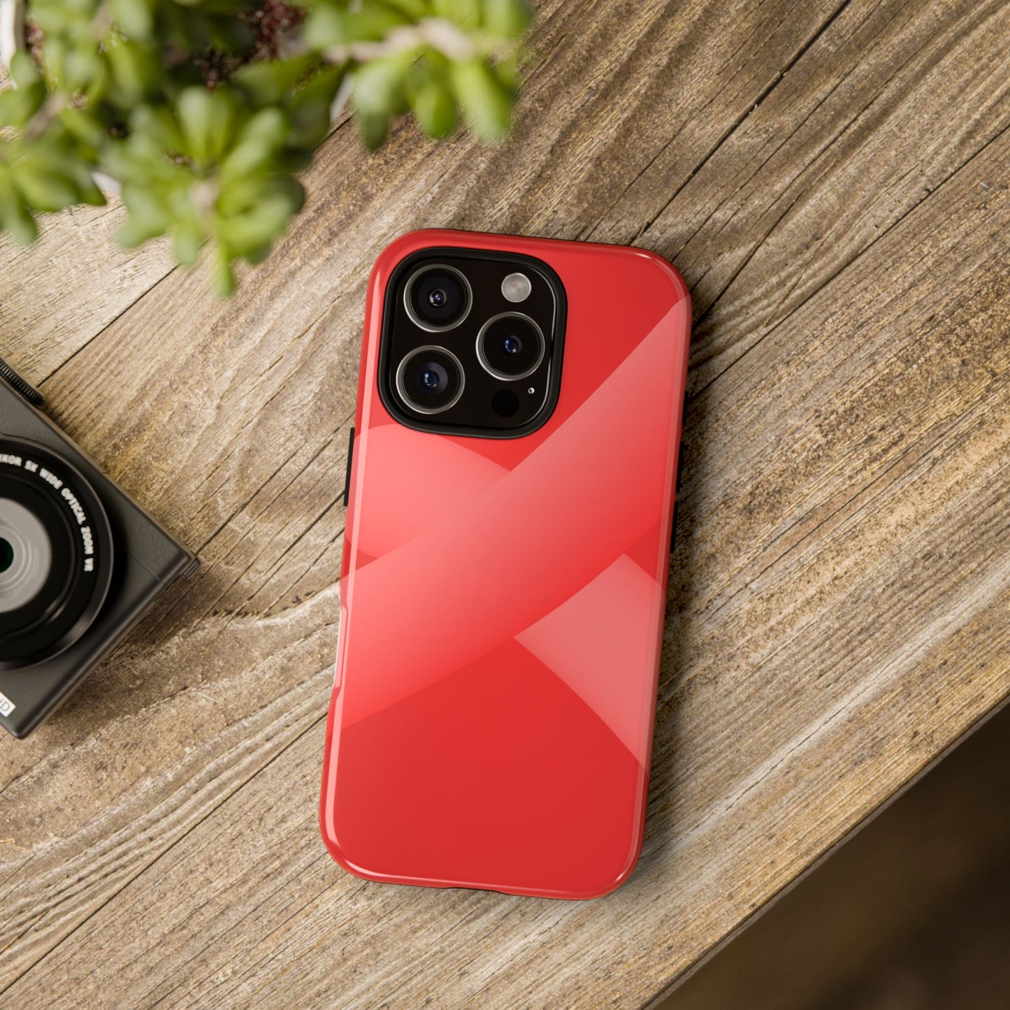 Stylish Tough Phone Case - Modern Red Design for Ultimate Protection