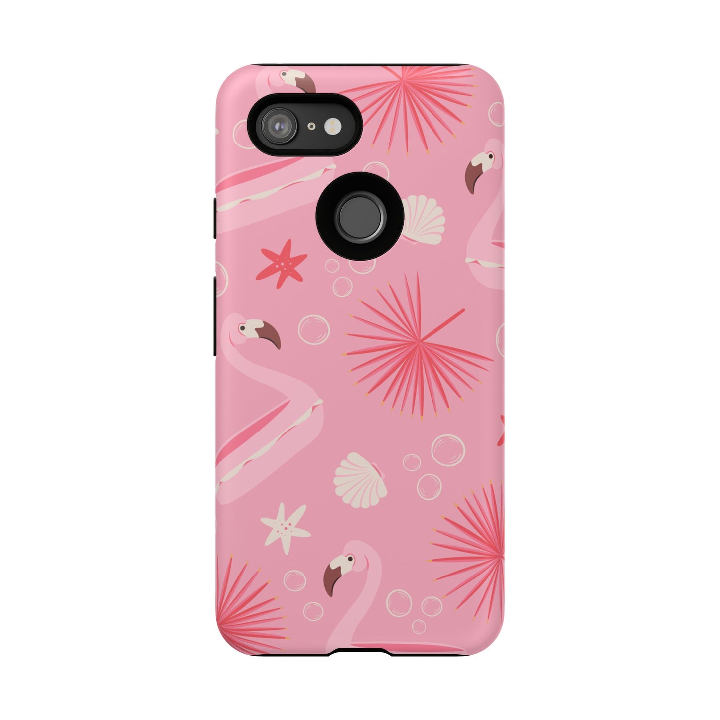 Tough Cases: Tropical Flamingo Phone Case for Summer Vibes