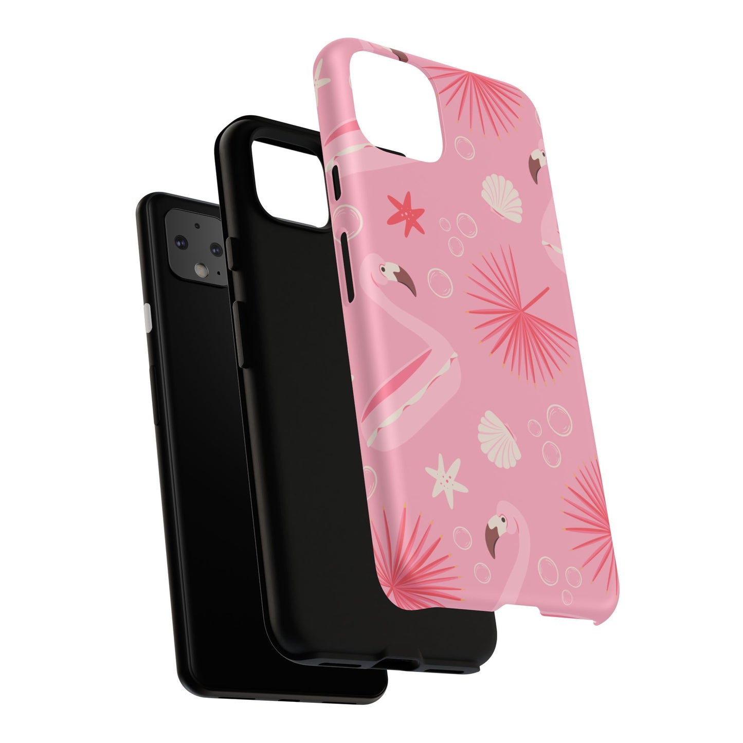 Tough Cases: Tropical Flamingo Phone Case for Summer Vibes