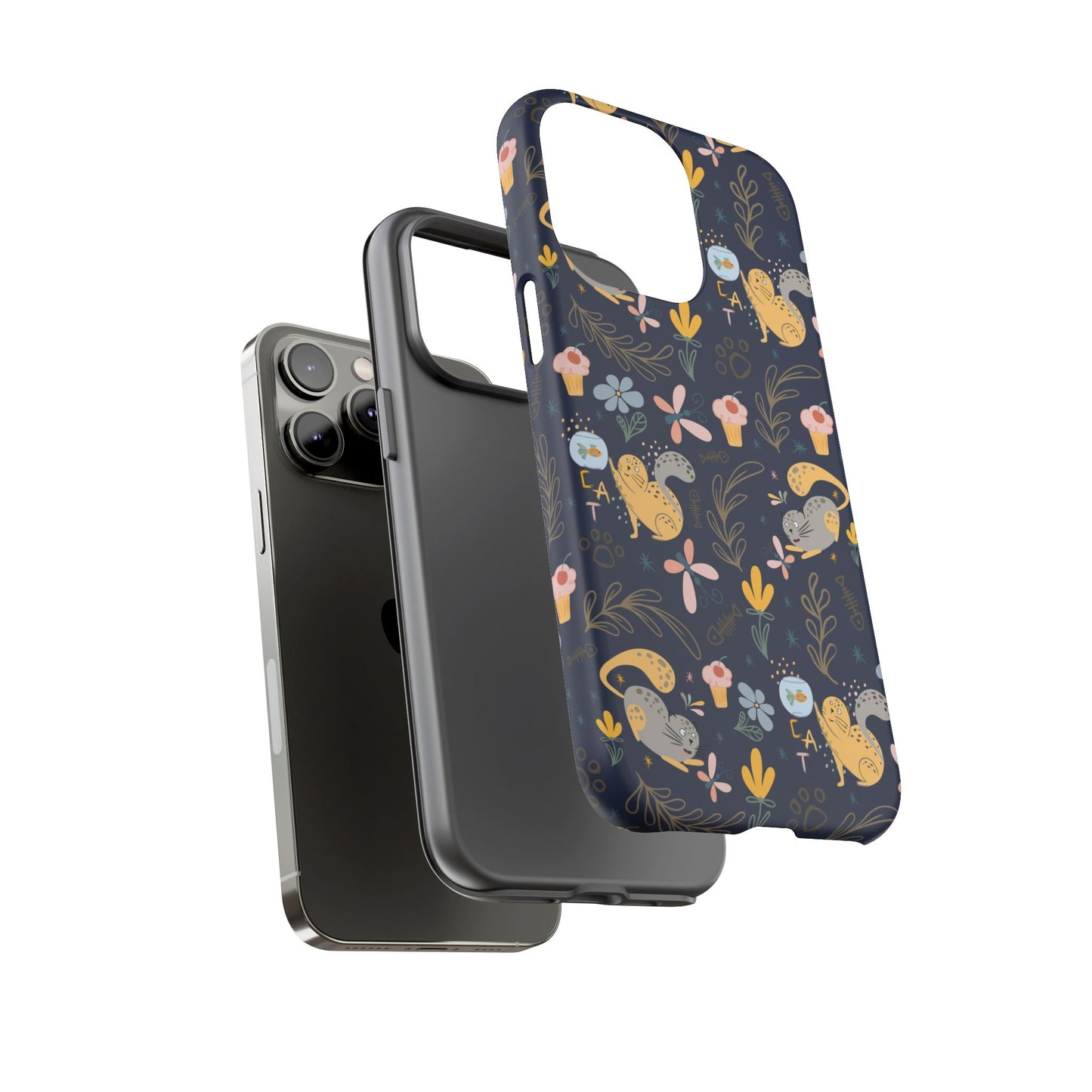 Cat-Themed Tough Phone Case - Tough Case For Stylish Protection