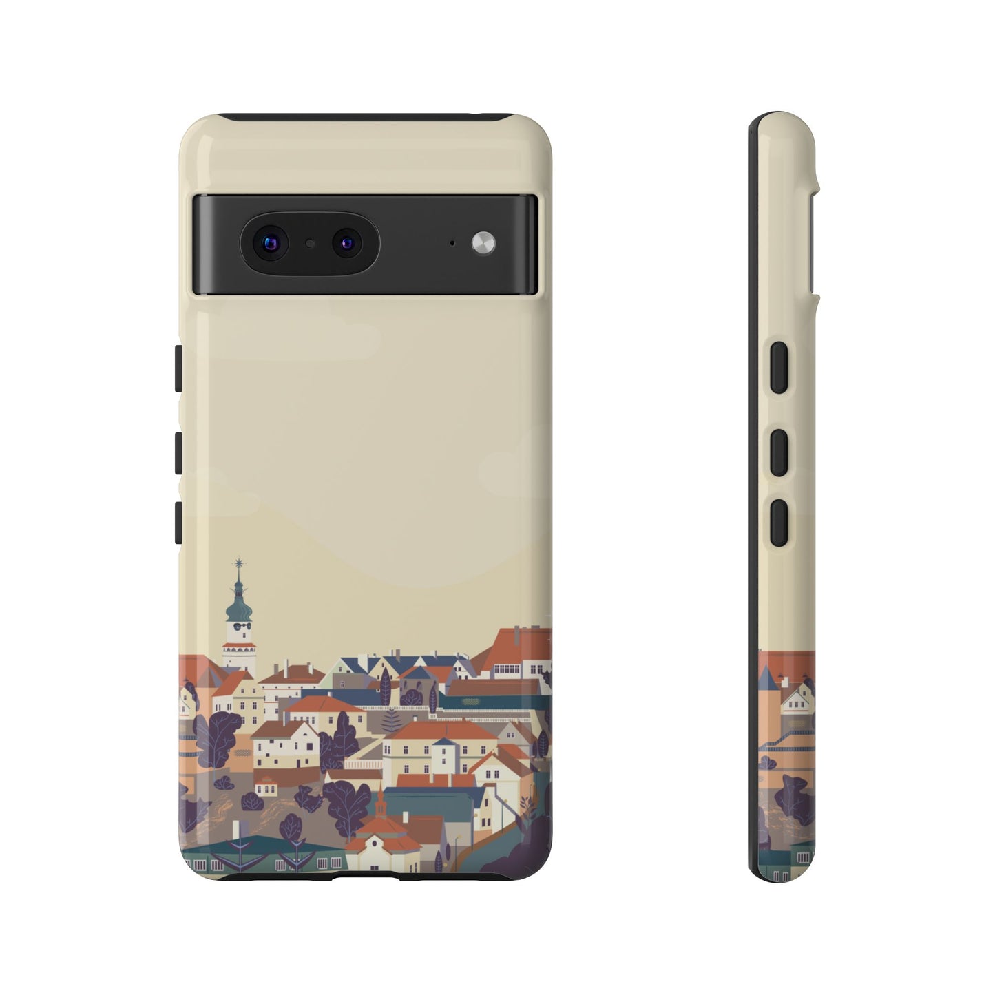 Artistic Phone Case - Charming Village Design