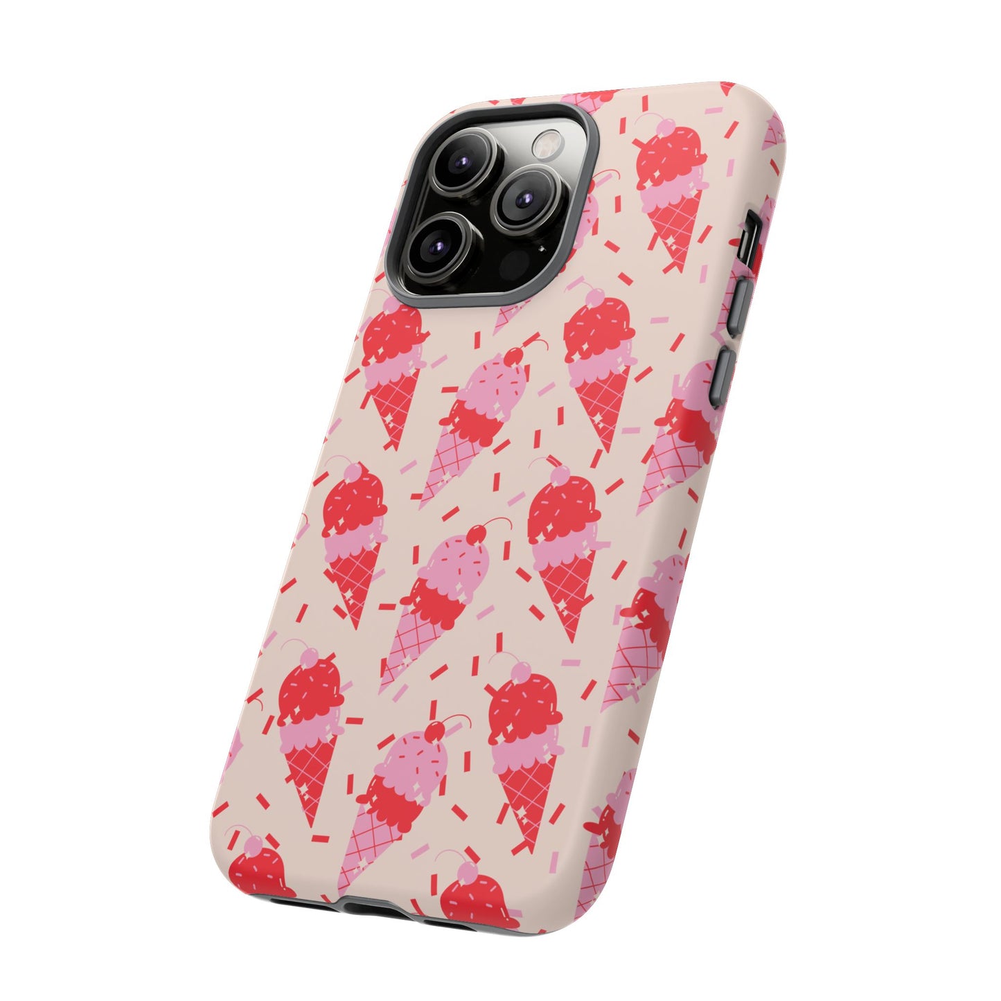Ice Cream Phone Case - Cute Tough Cases for Ice Cream Lovers, Fun Summer Accessory, Birthday Gift, Colorful iPhone Cover