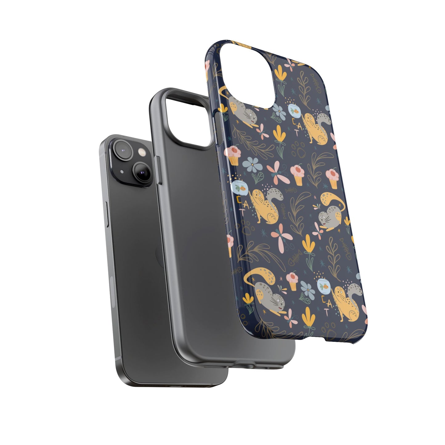 Cat-Themed Tough Phone Case - Tough Case For Stylish Protection