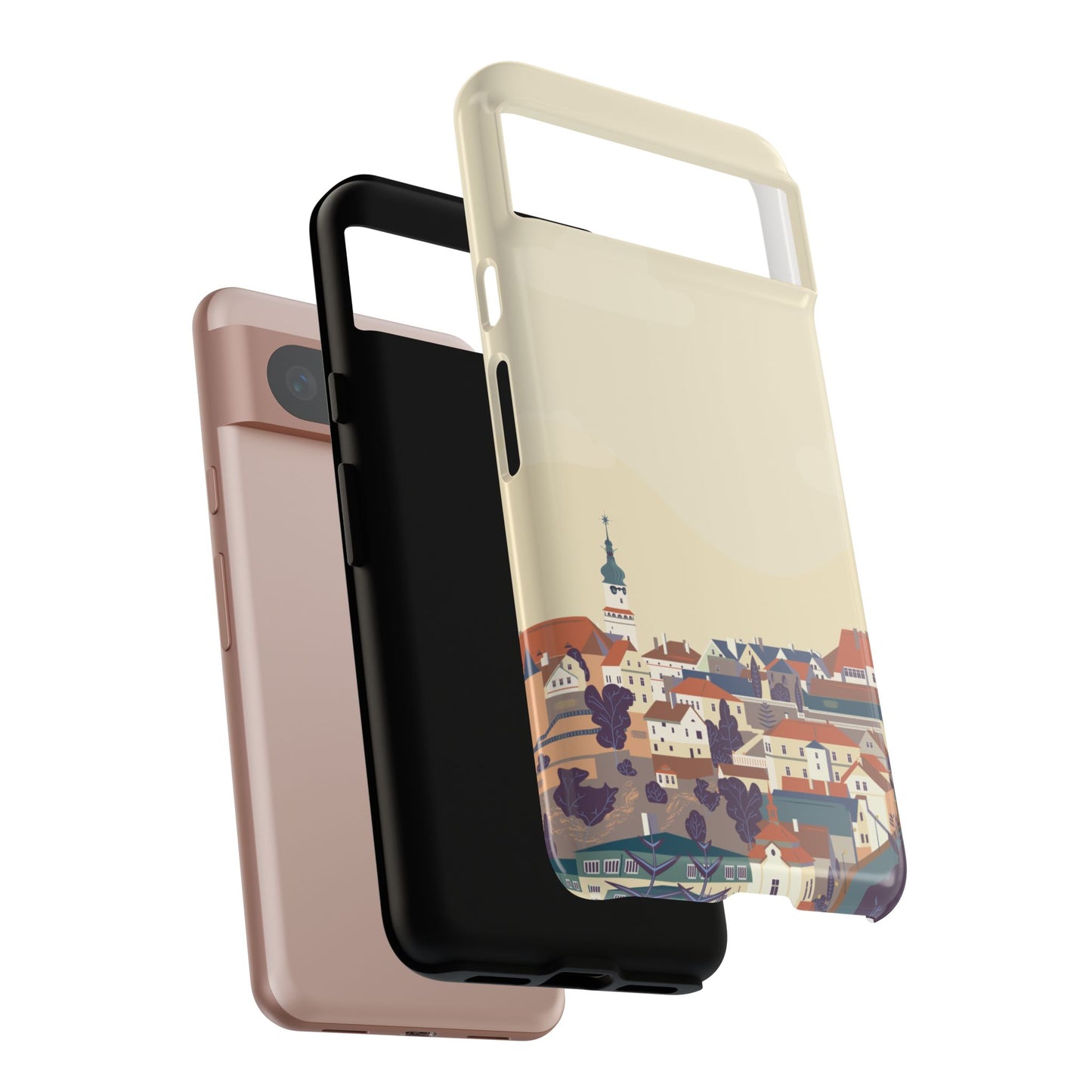 Artistic Phone Case - Charming Village Design