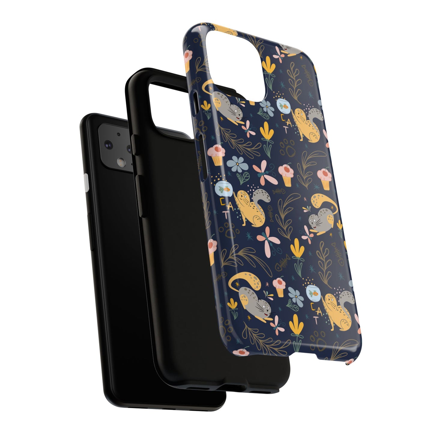 Cat-Themed Tough Phone Case - Tough Case For Stylish Protection