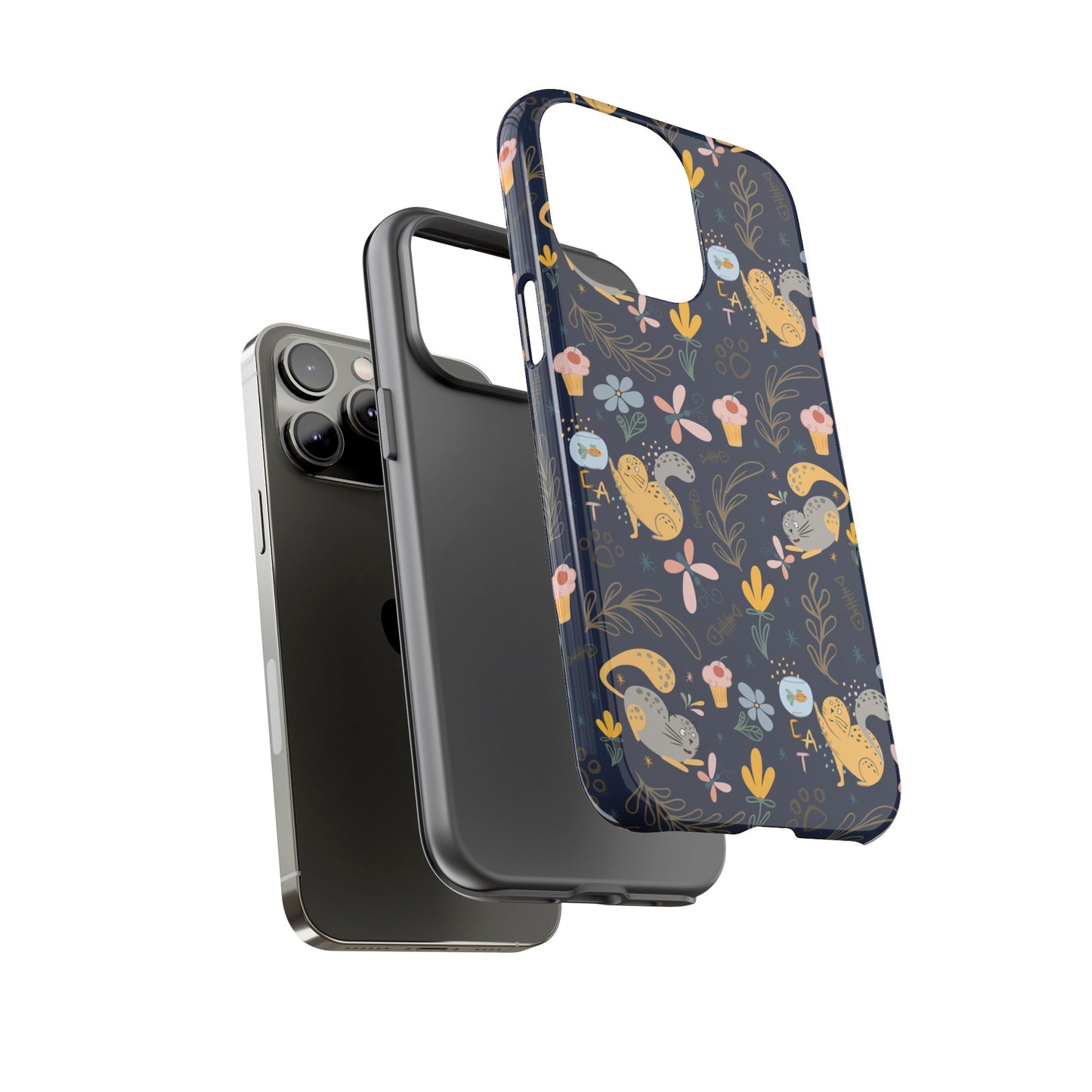 Cat-Themed Tough Phone Case - Tough Case For Stylish Protection