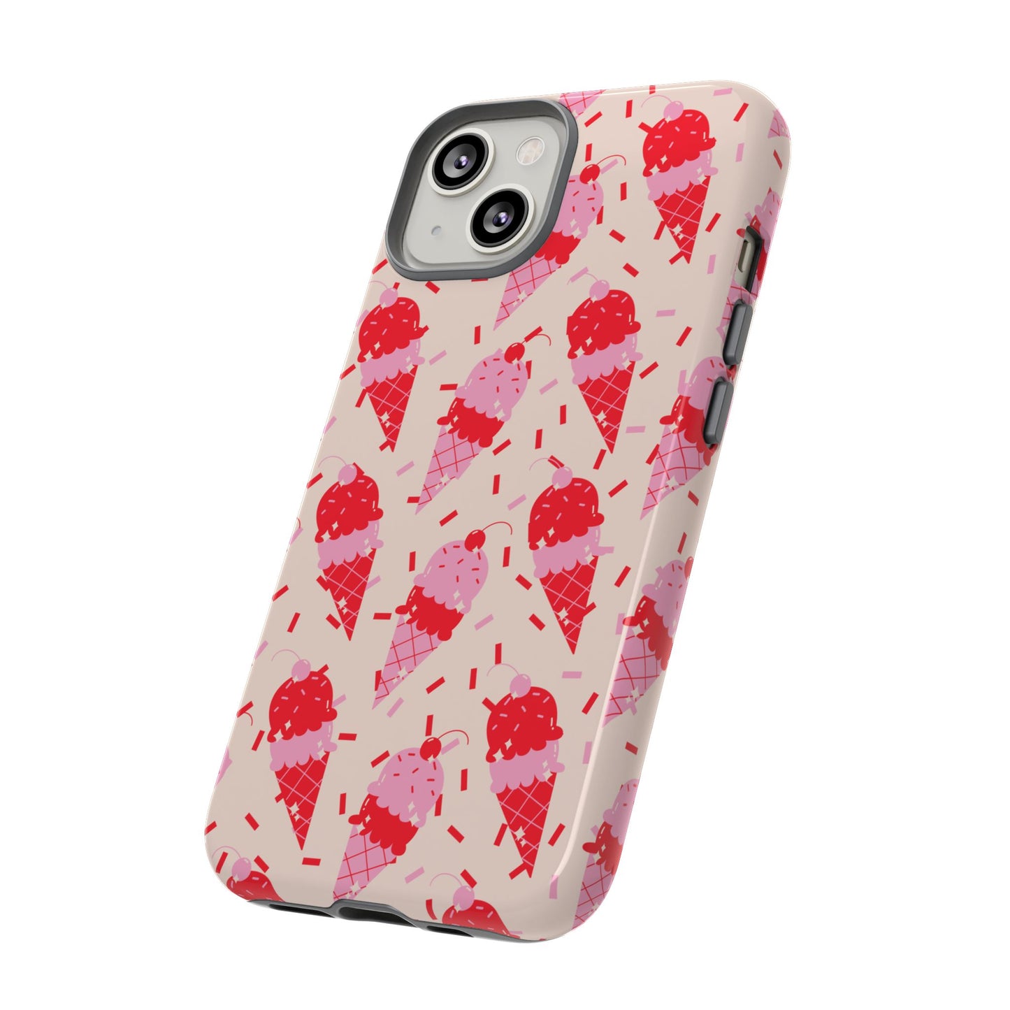 Ice Cream Phone Case - Cute Tough Cases for Ice Cream Lovers, Fun Summer Accessory, Birthday Gift, Colorful iPhone Cover