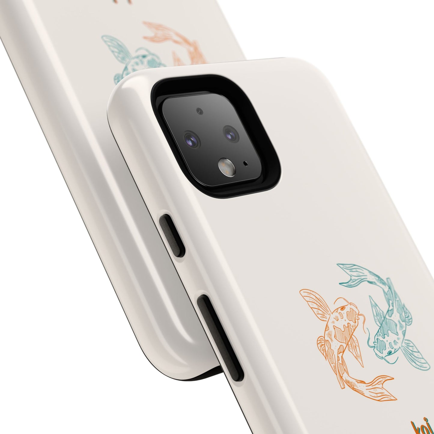 Koi Fish Tough Phone Case - Stylish & Durable Design for Aqua Lovers