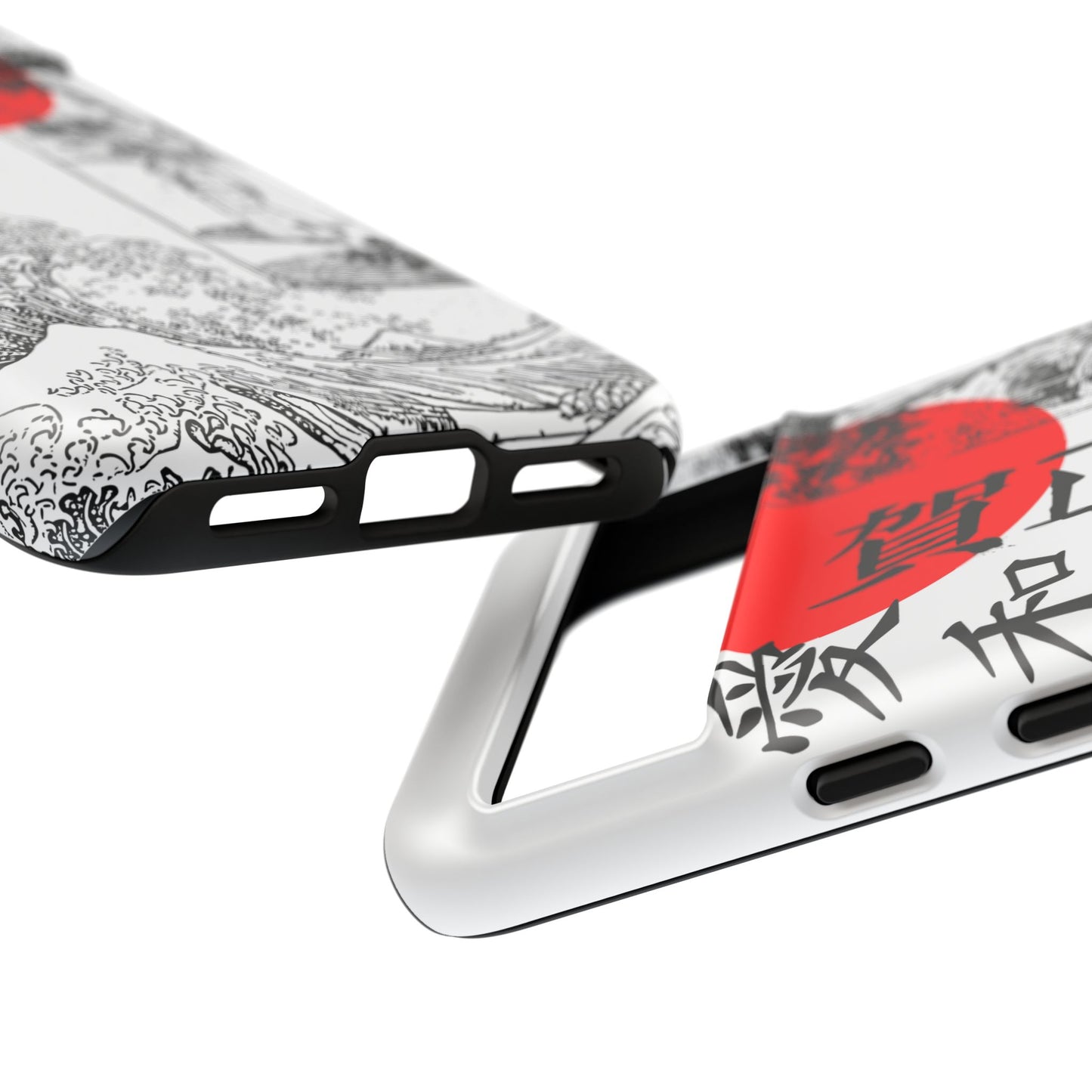 Japanese Zen Art Phone Case - Tough Cases with Wave Design
