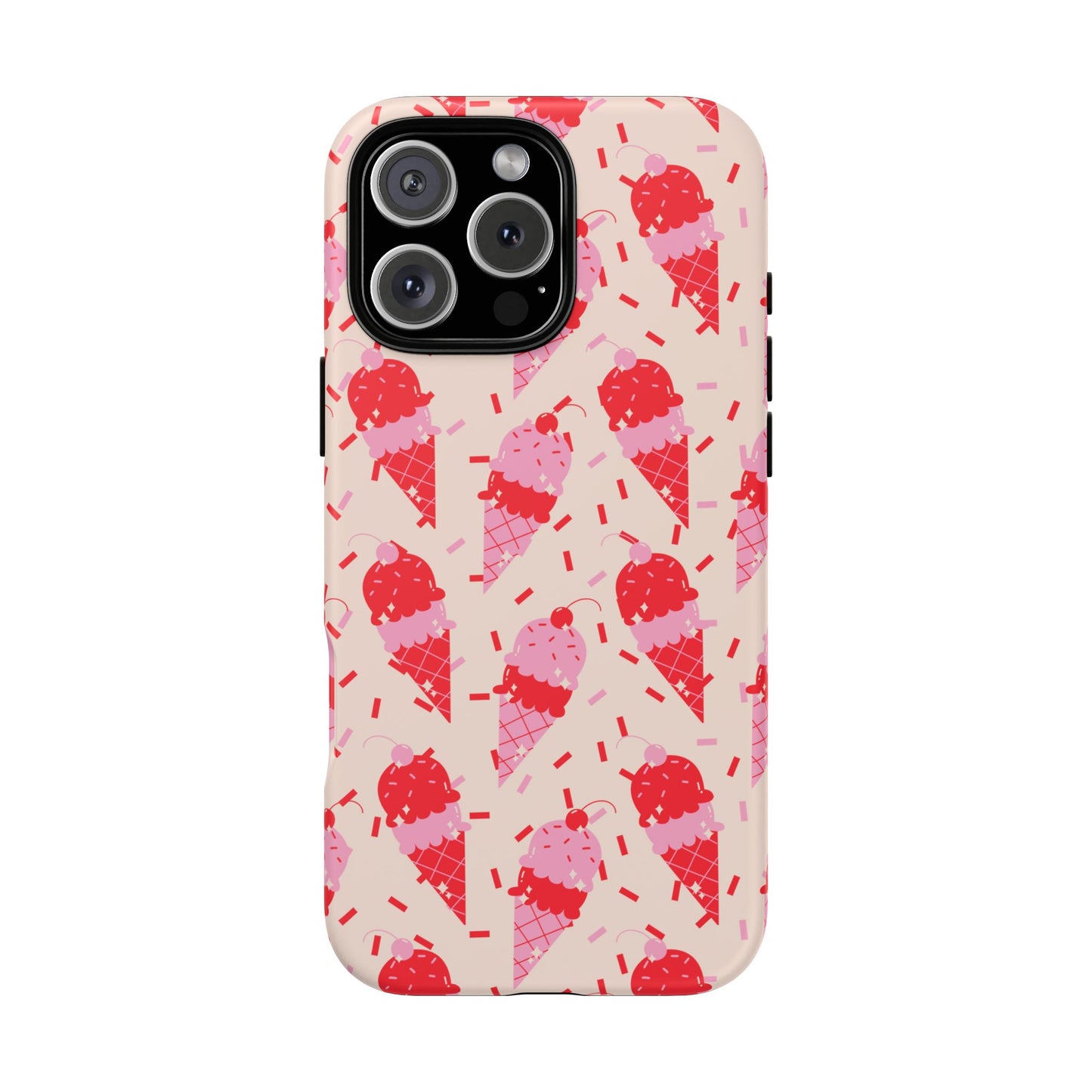 Ice Cream Phone Case - Cute Tough Cases for Ice Cream Lovers, Fun Summer Accessory, Birthday Gift, Colorful iPhone Cover
