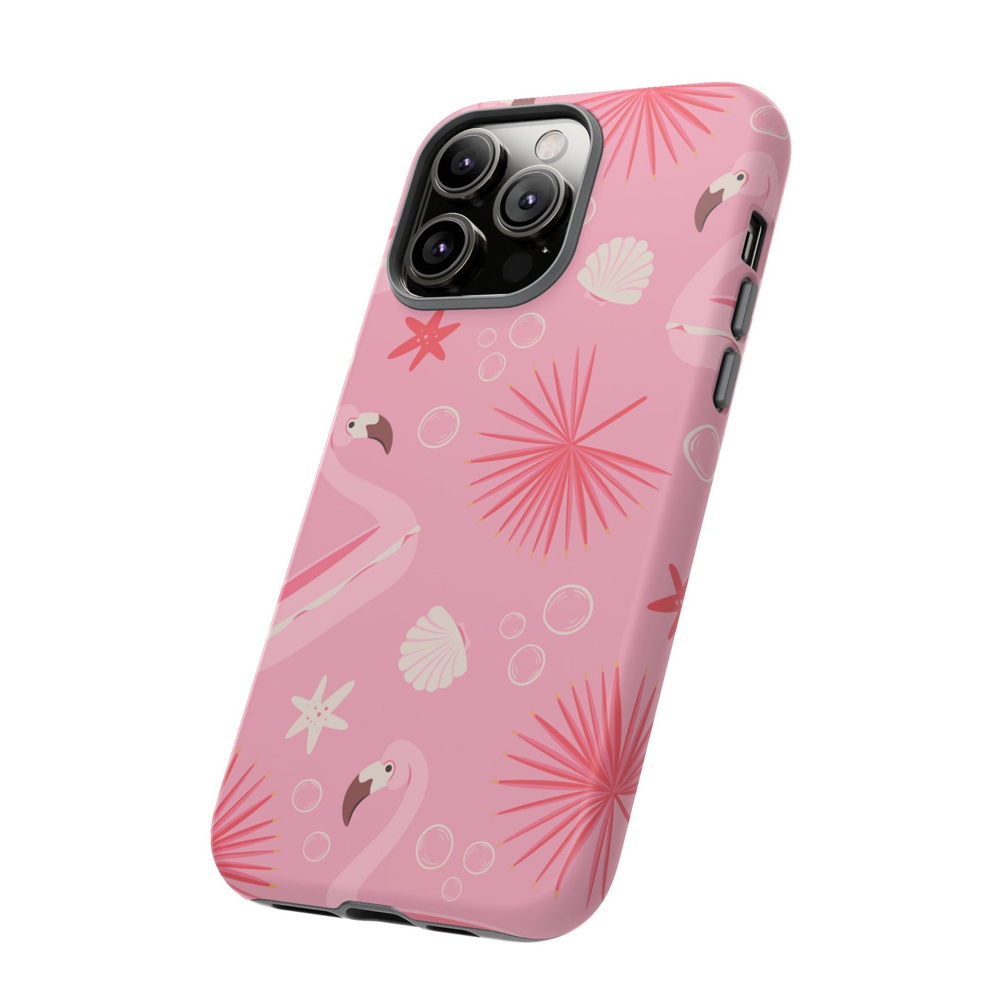 Tough Cases: Tropical Flamingo Phone Case for Summer Vibes