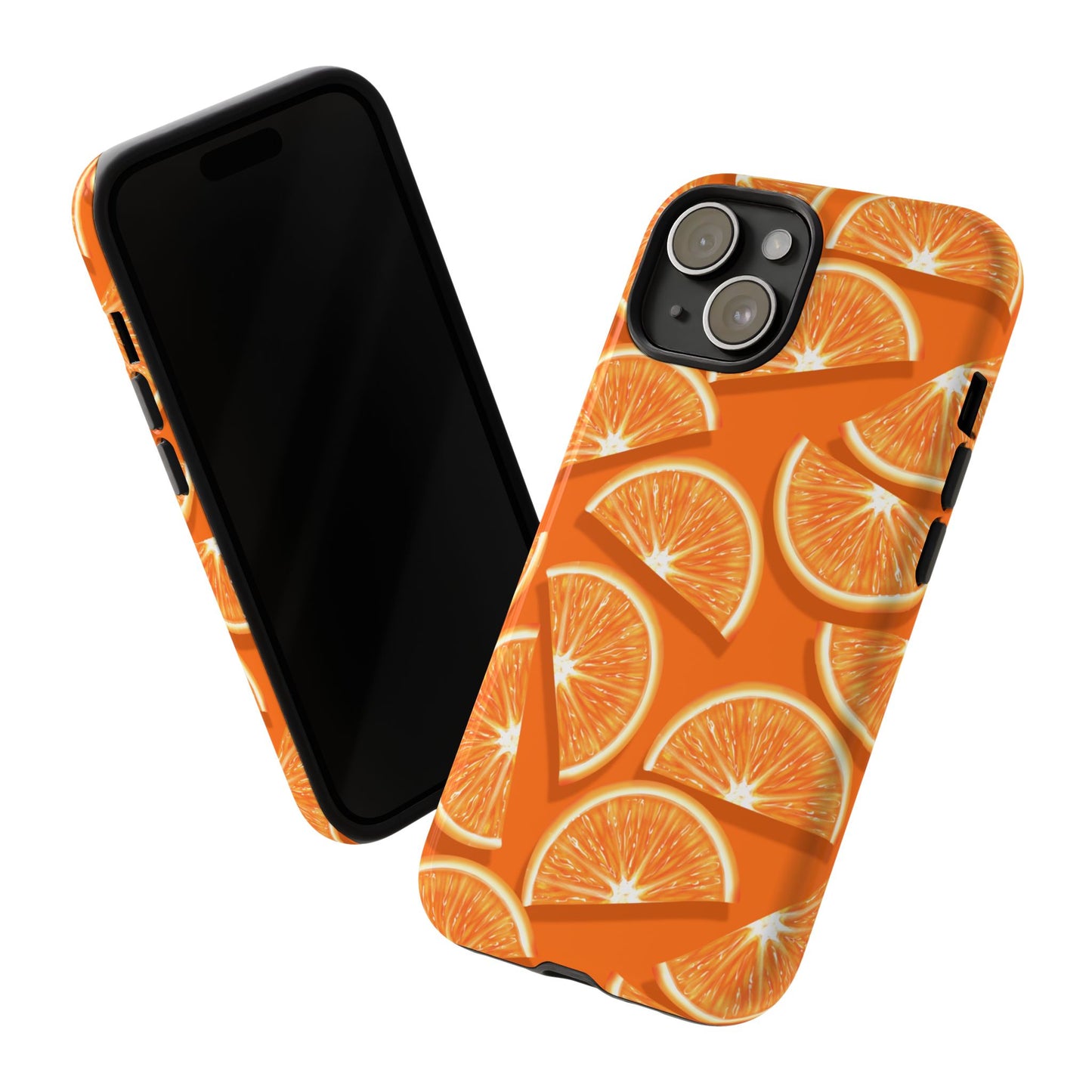 Vibrant Orange Slice Phone Case - Tough Cases for Phone Protection