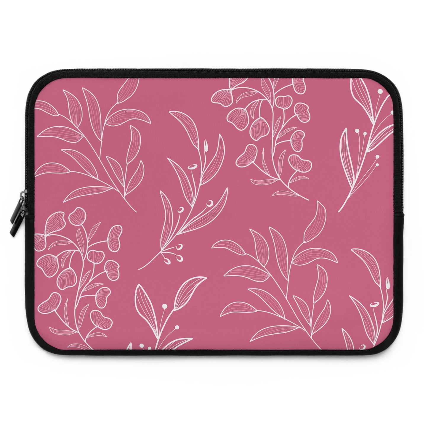 Floral Pink Laptop Sleeve - Stylish, Protective Case for Laptops & Tablets
