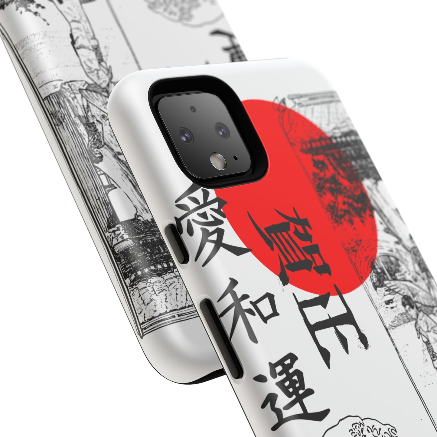 Japanese Zen Art Phone Case - Tough Cases with Wave Design