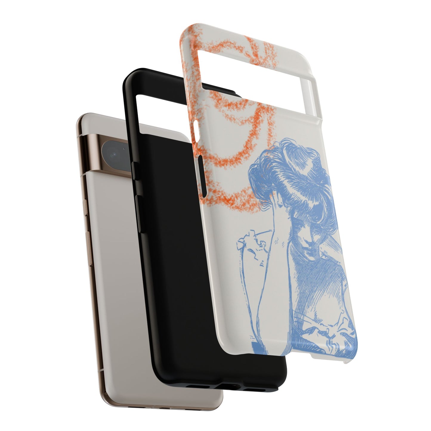 Artistic Phone Case with Stress Relief Design