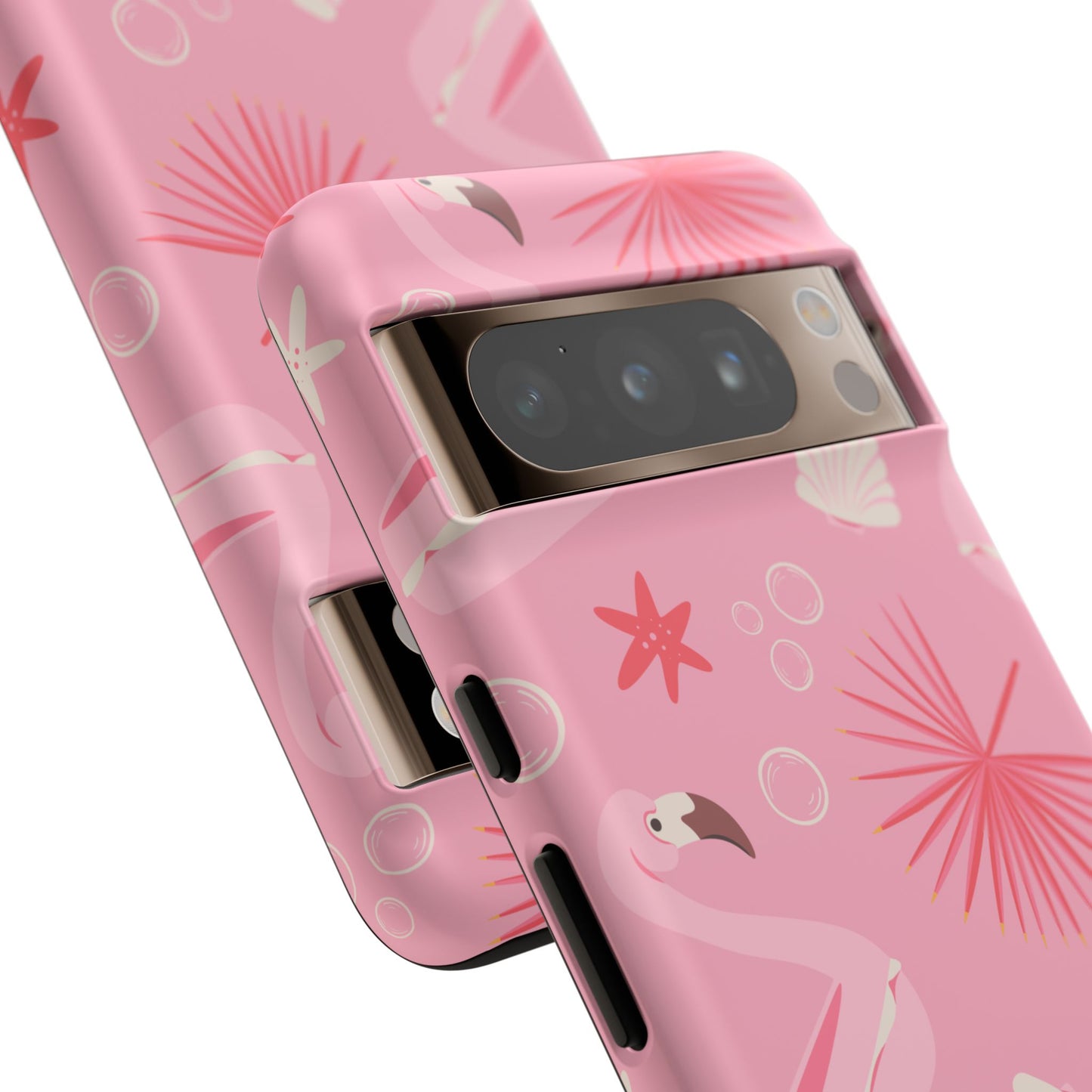 Tough Cases: Tropical Flamingo Phone Case for Summer Vibes
