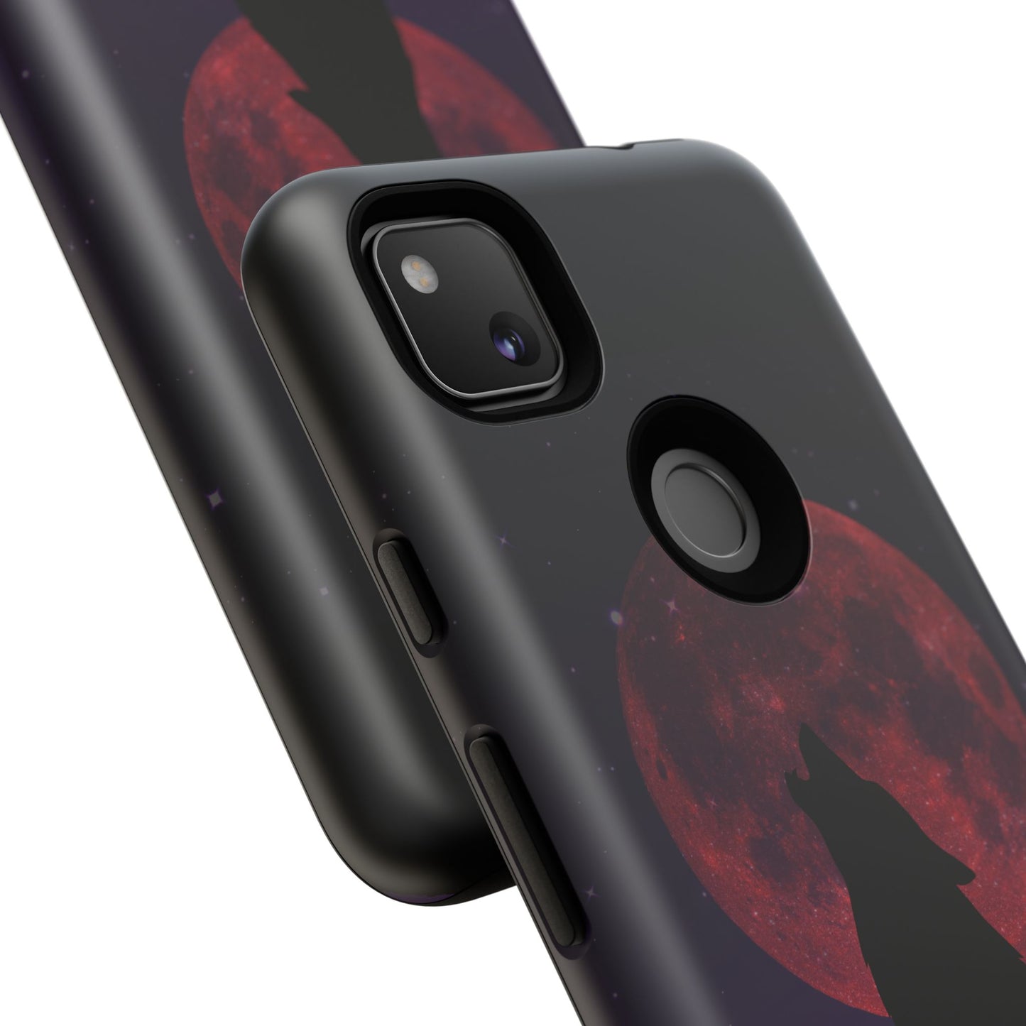 Wolf Howling at Blood Moon Phone Case - Tough & Stylish Protector