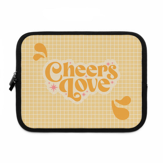 Cheerful Love Laptop Sleeve - Stylish Tech Case, Perfect Gift for Students, Home Office, Birthdays, Valentine's Day