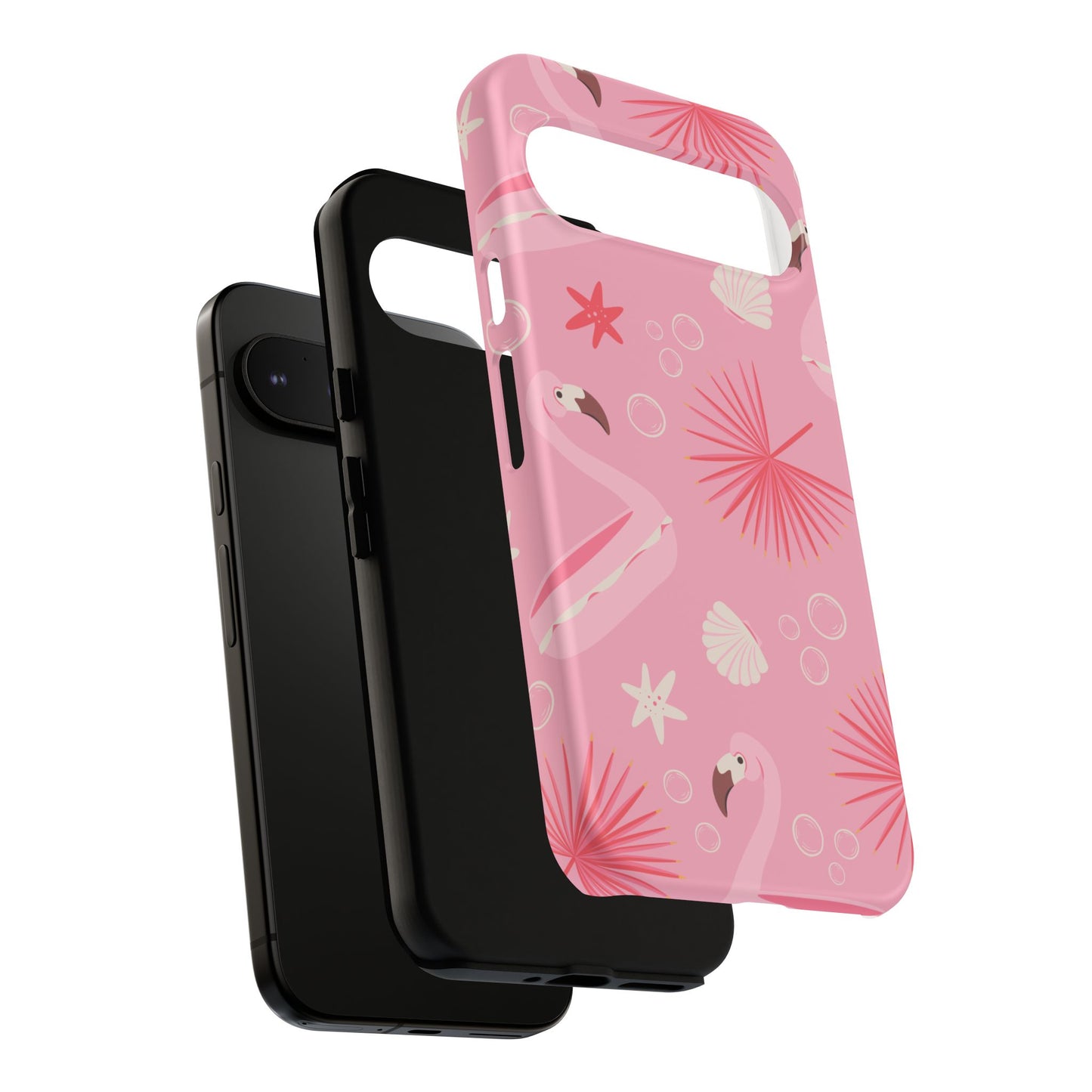 Tough Cases: Tropical Flamingo Phone Case for Summer Vibes