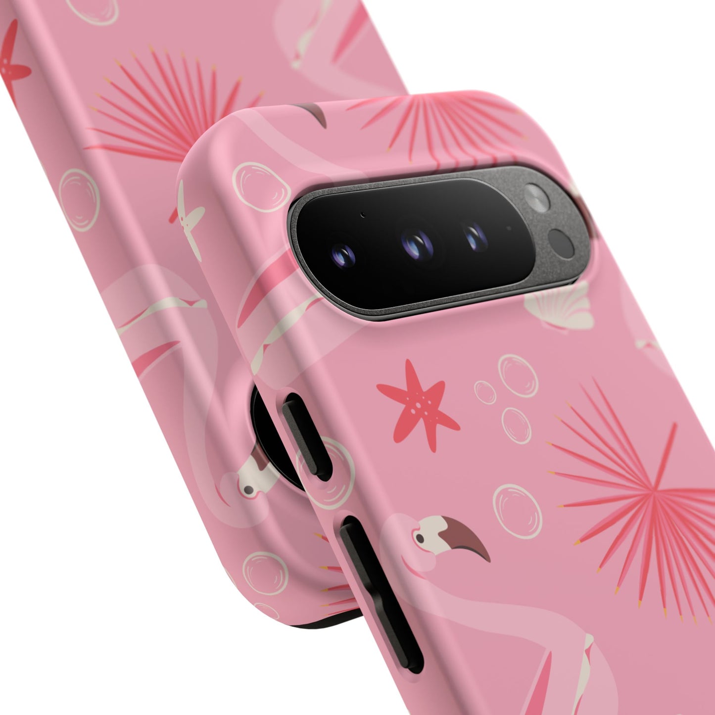 Tough Cases: Tropical Flamingo Phone Case for Summer Vibes