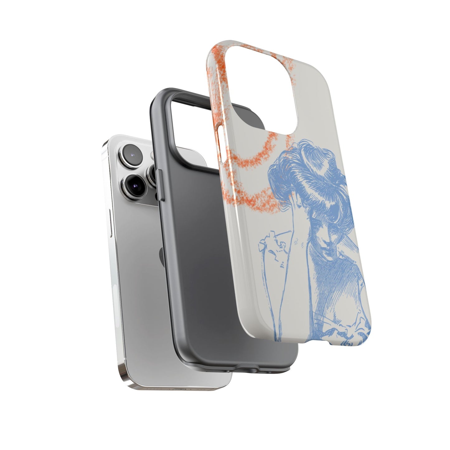 Artistic Phone Case with Stress Relief Design