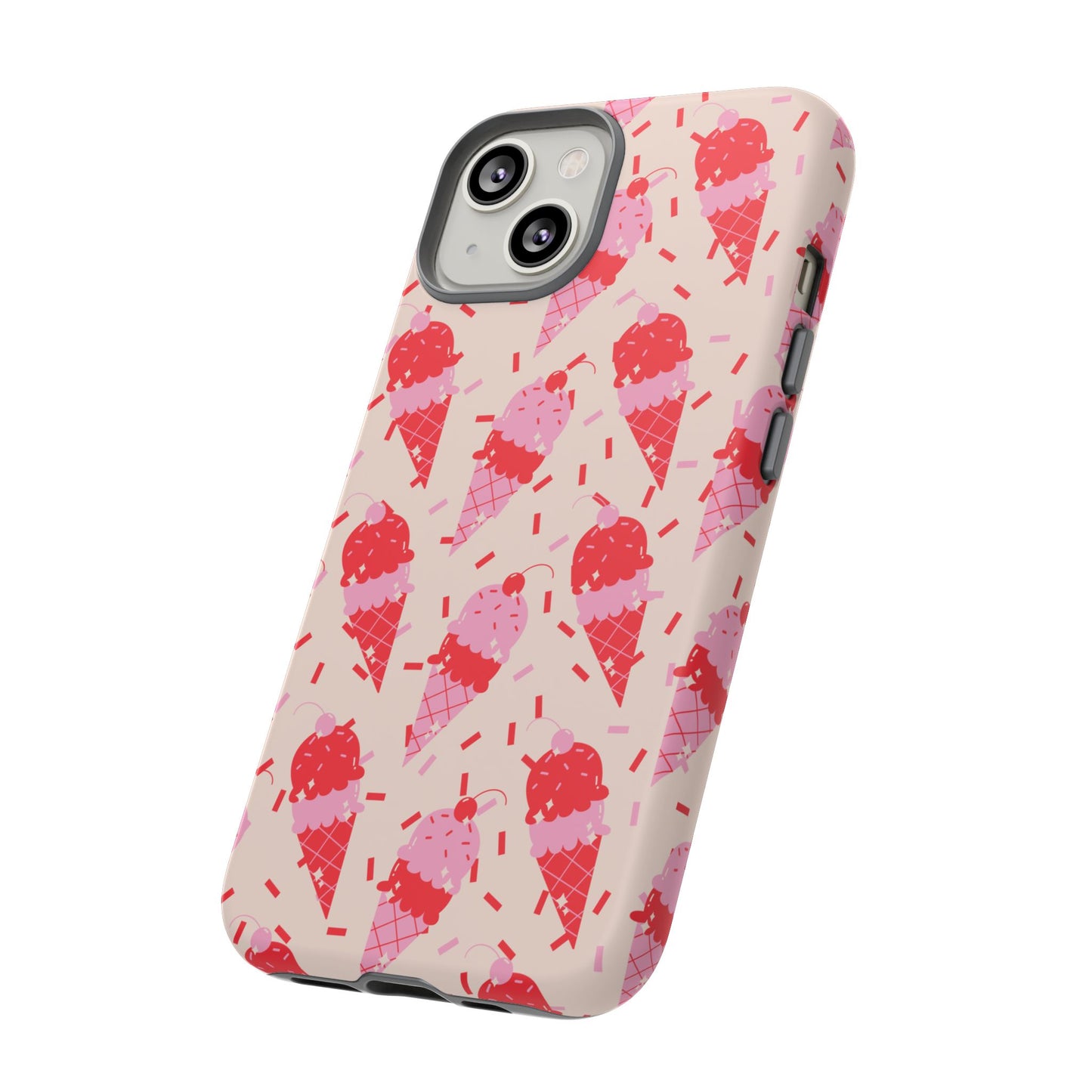 Ice Cream Phone Case - Cute Tough Cases for Ice Cream Lovers, Fun Summer Accessory, Birthday Gift, Colorful iPhone Cover