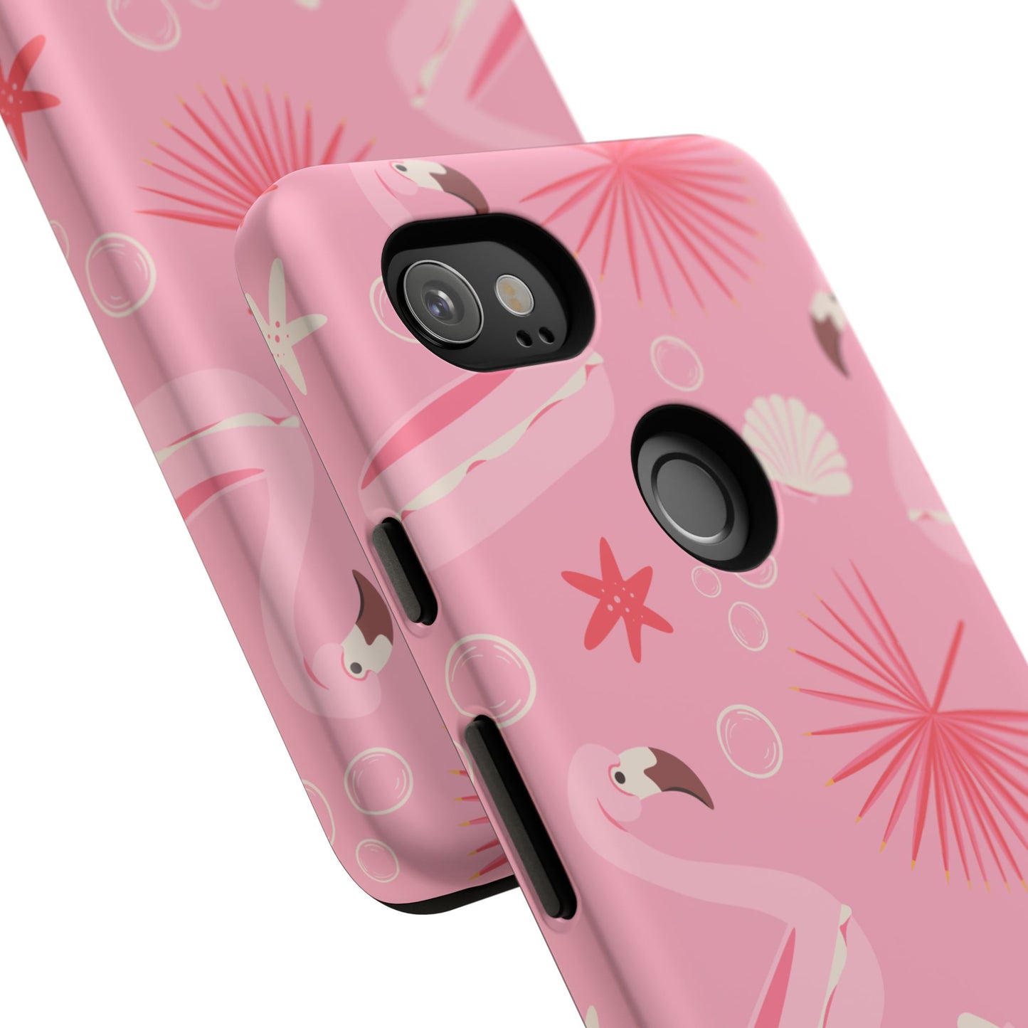 Tough Cases: Tropical Flamingo Phone Case for Summer Vibes