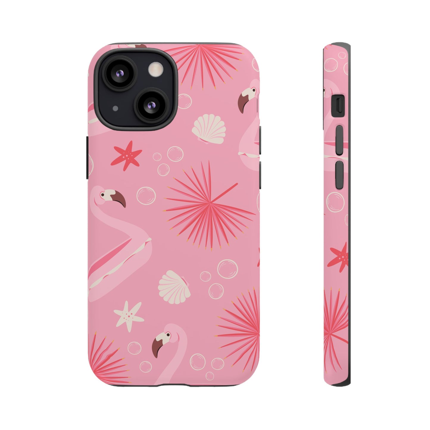 Tough Cases: Tropical Flamingo Phone Case for Summer Vibes