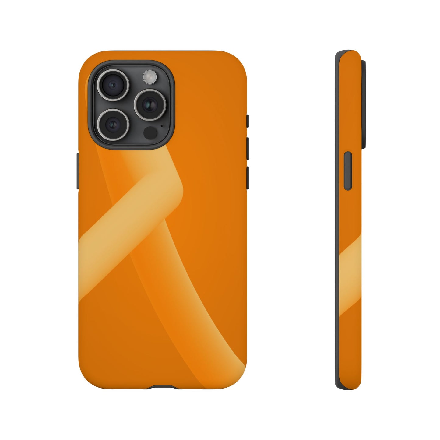 Stylish Tough Phone Case - Modern Orange Design for Ultimate Protection