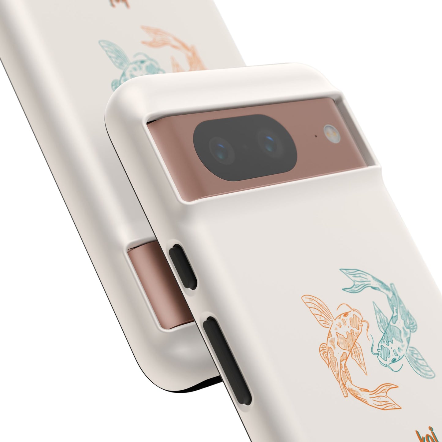 Koi Fish Tough Phone Case - Stylish & Durable Design for Aqua Lovers