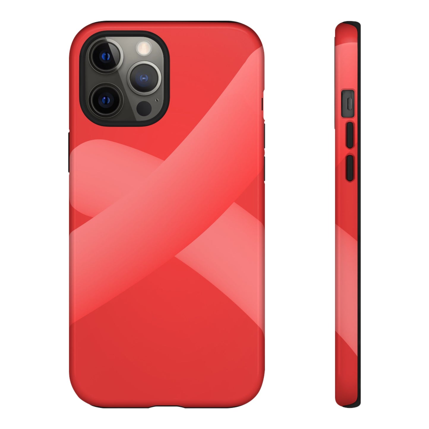 Stylish Tough Phone Case - Modern Red Design for Ultimate Protection